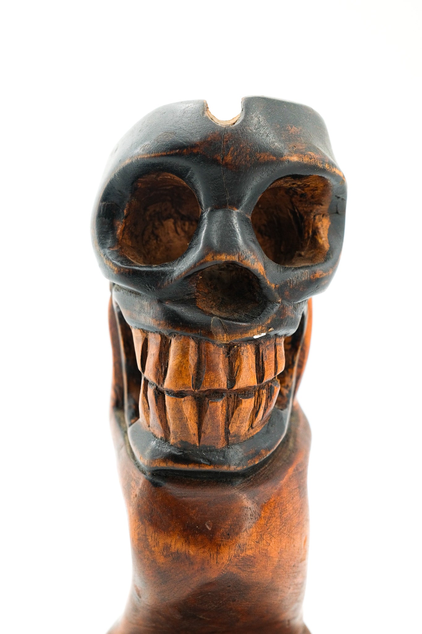 Wood Carved Skull & Hand Sculpture / スカル＆ハンド ウッドオブジェ