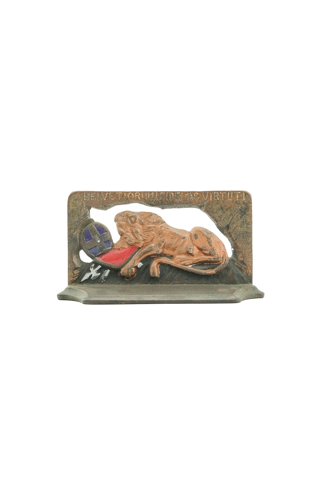 Lion of Lucerne Cast Iron Bookend / ルツェルンのライオン像 ブックエンド