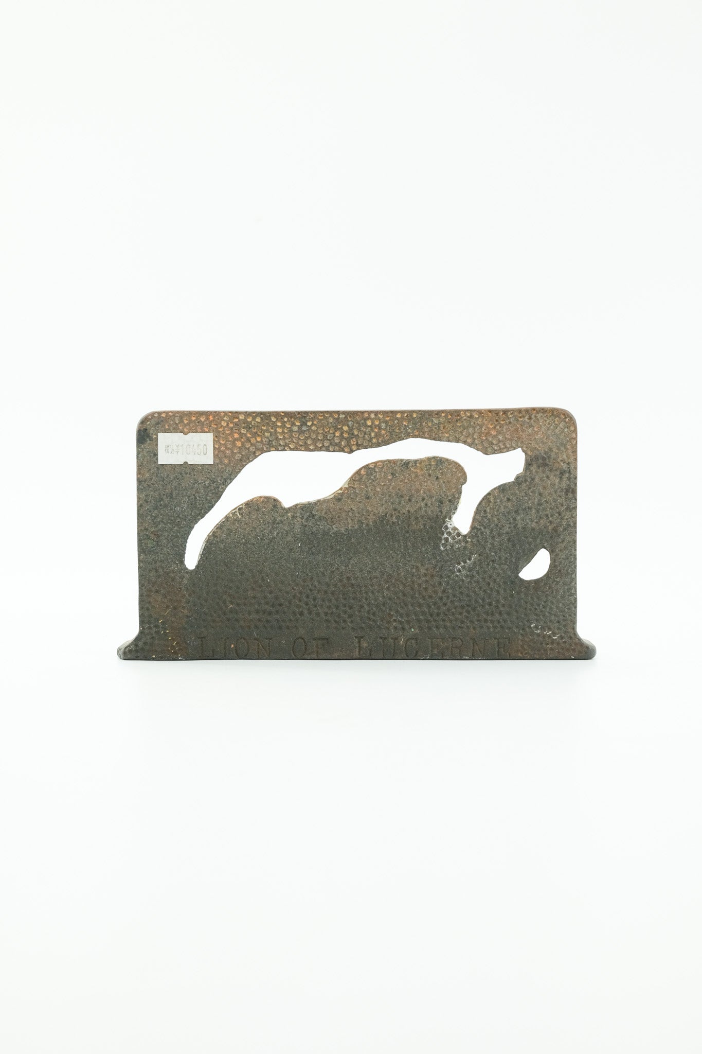 Lion of Lucerne Cast Iron Bookend / ルツェルンのライオン像 ブックエンド