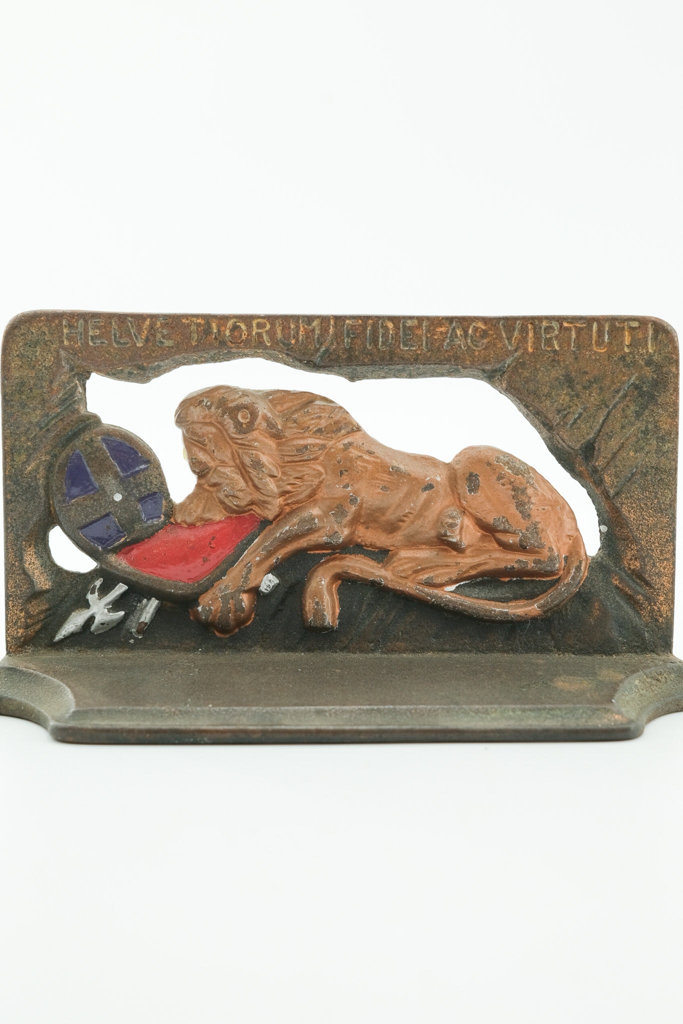 Lion of Lucerne Cast Iron Bookend / ルツェルンのライオン像 ブックエンド