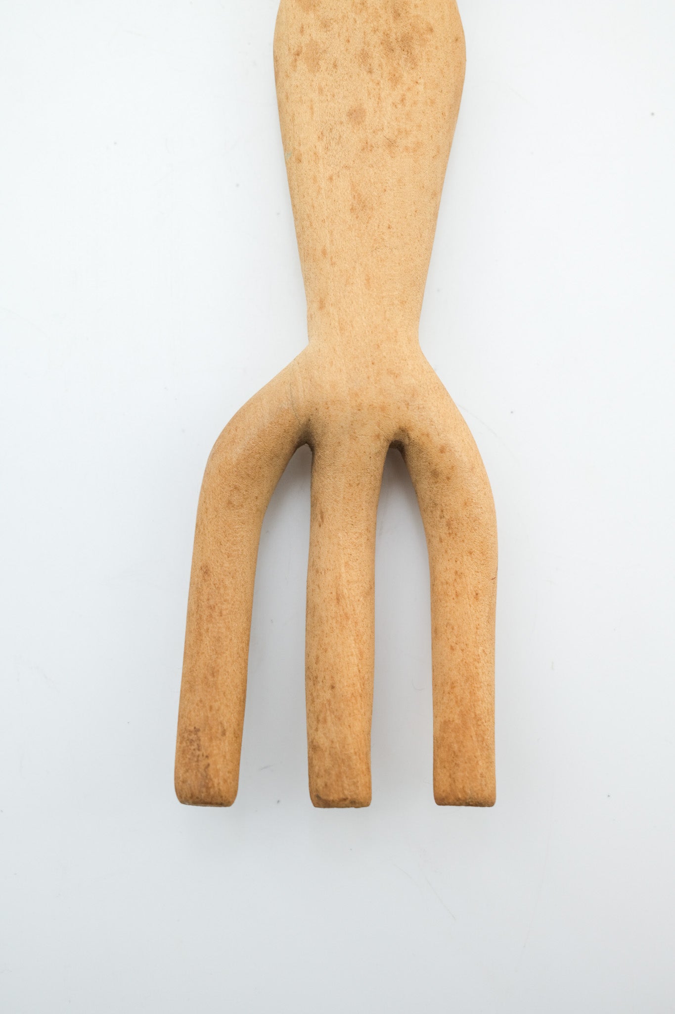 Hand-carved Wooden Fork Object / 木彫りのフォークオブジェ