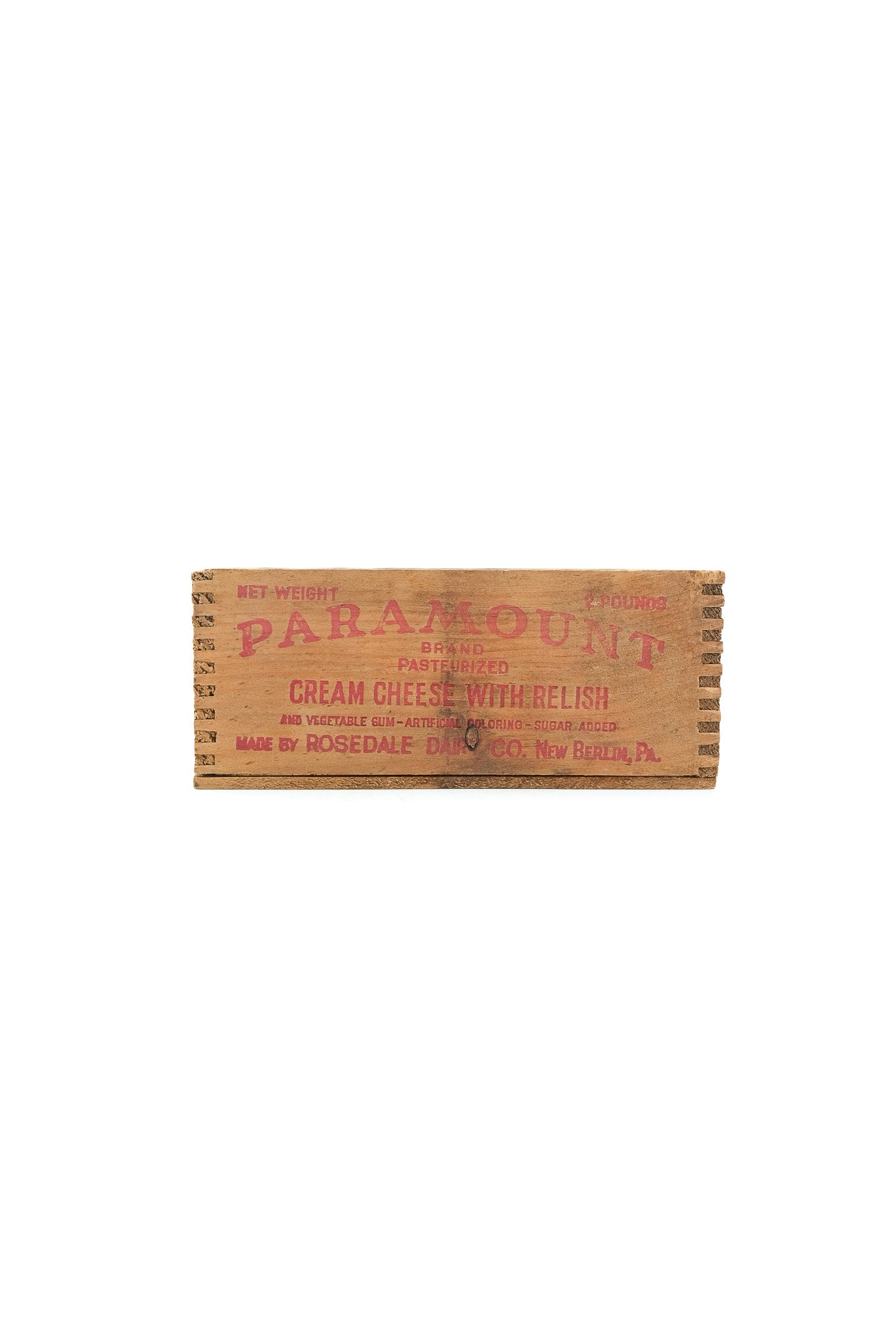 Paramount Cream Cheese Wooden Crate / パラマウント クリームチーズ 木製木箱