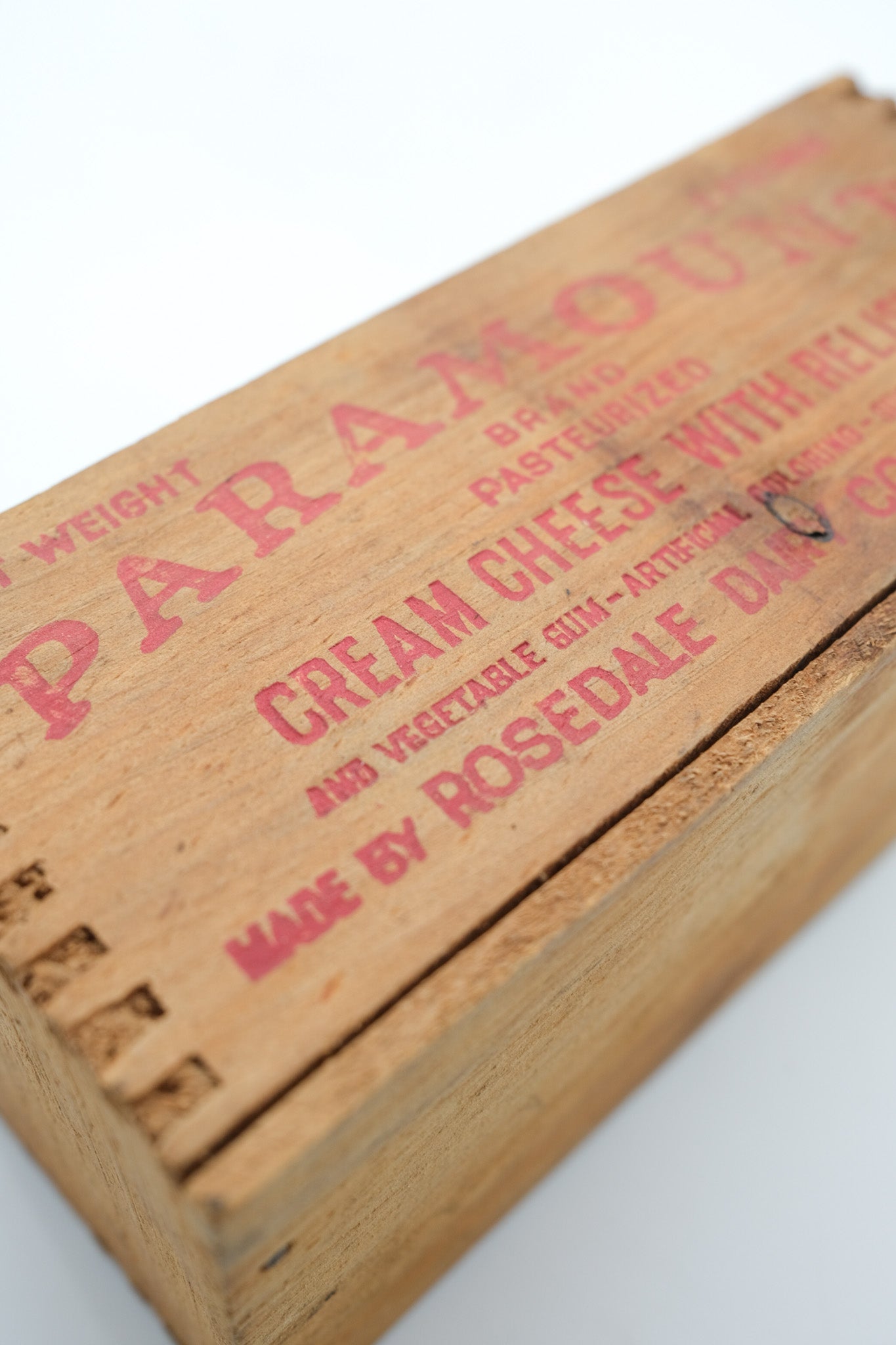 Paramount Cream Cheese Wooden Crate / パラマウント クリームチーズ 木製木箱