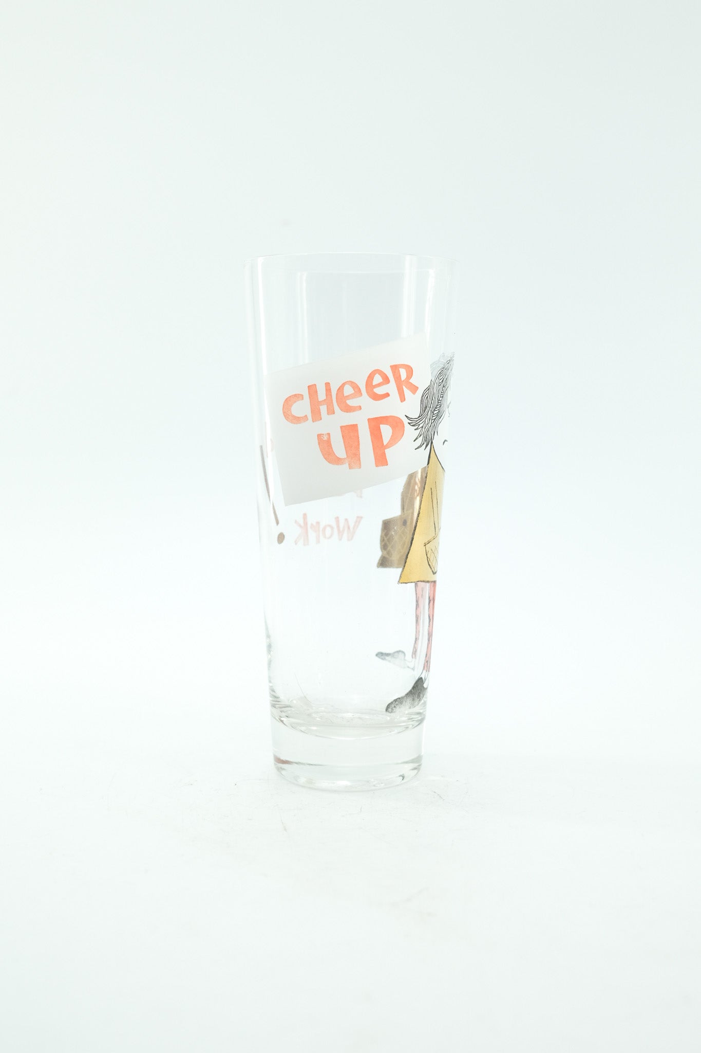 CHEER UP Gluss /「CHEER UP」イラスト入りグラス