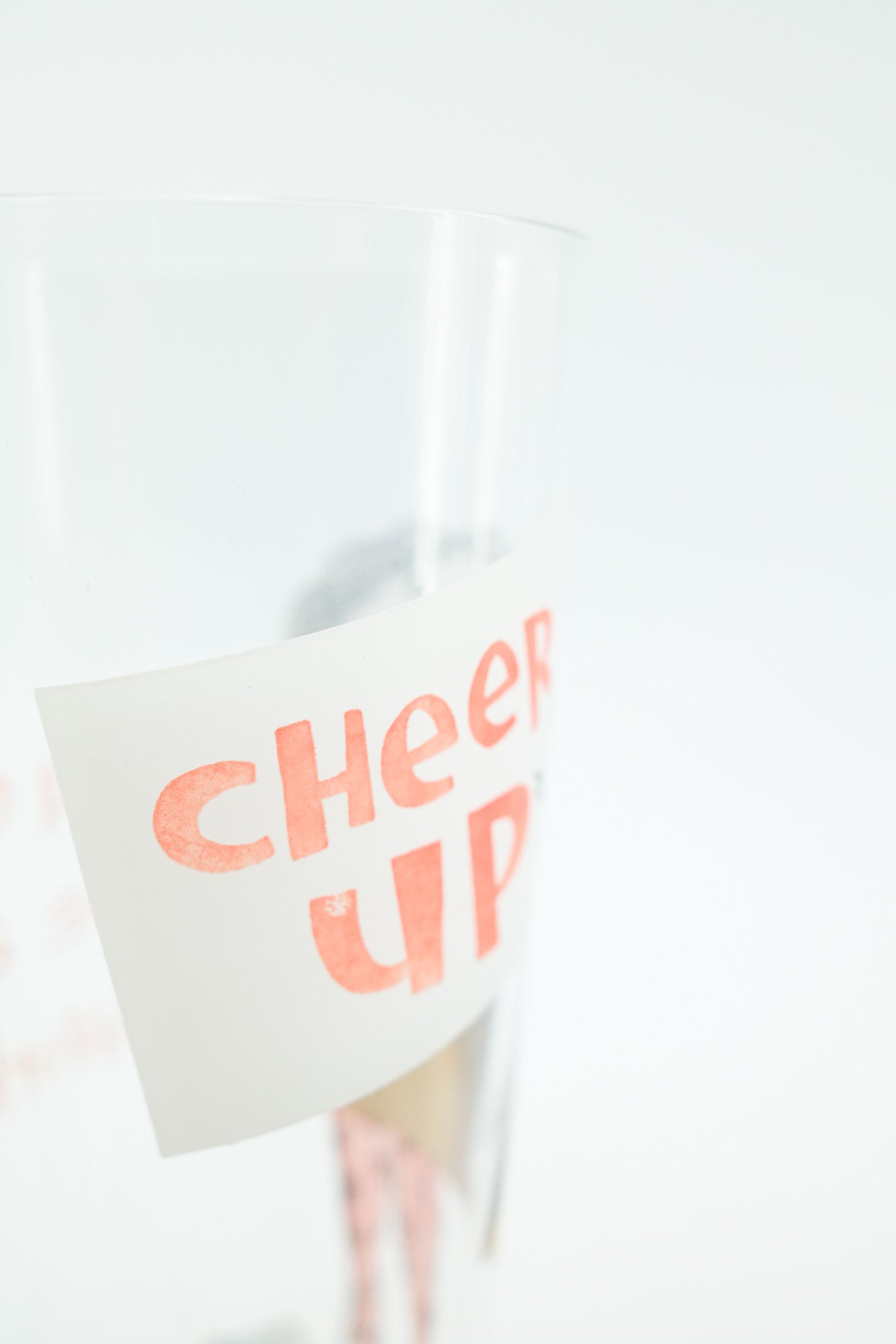 CHEER UP Gluss /「CHEER UP」イラスト入りグラス