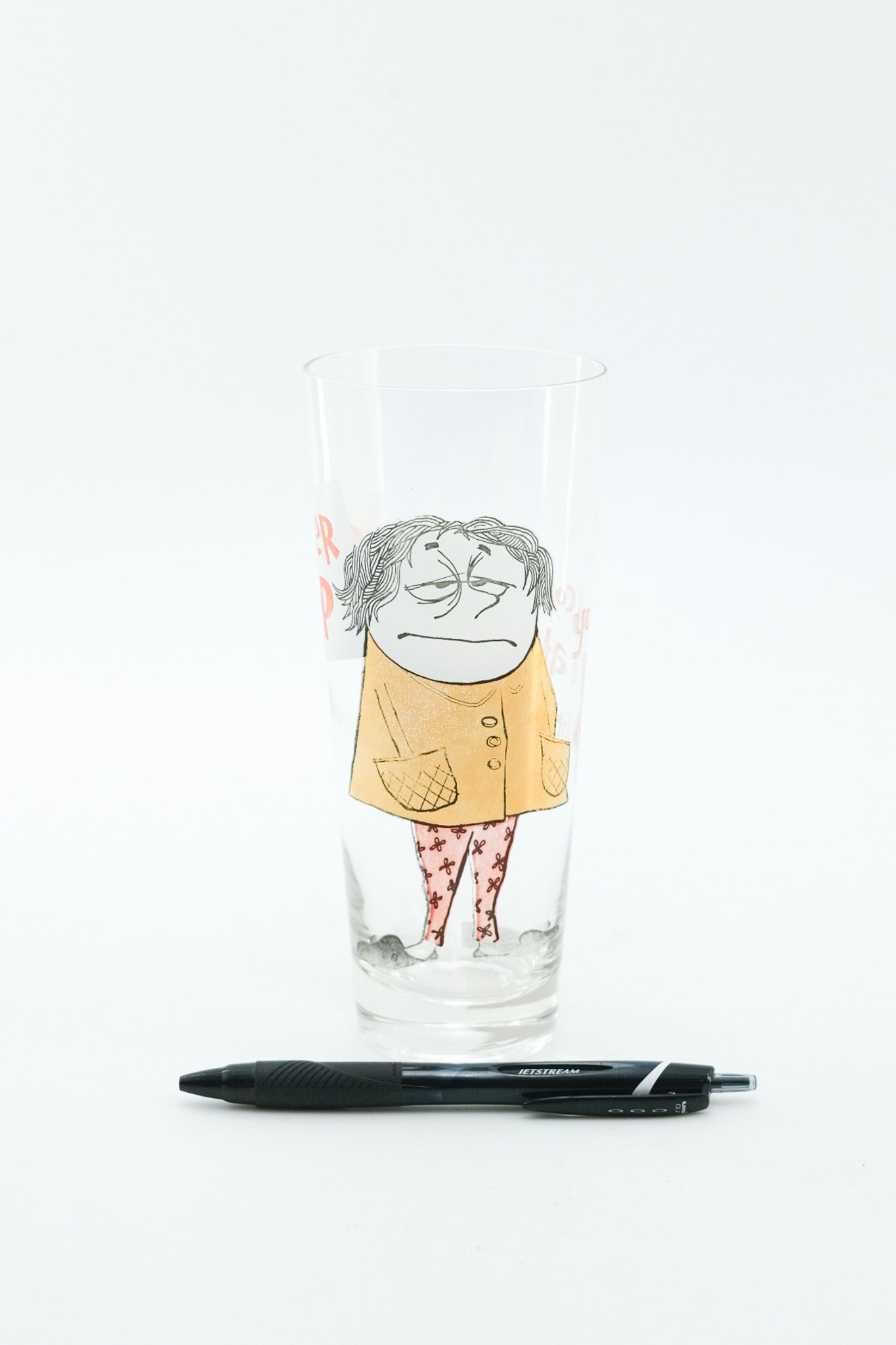CHEER UP Gluss /「CHEER UP」イラスト入りグラス