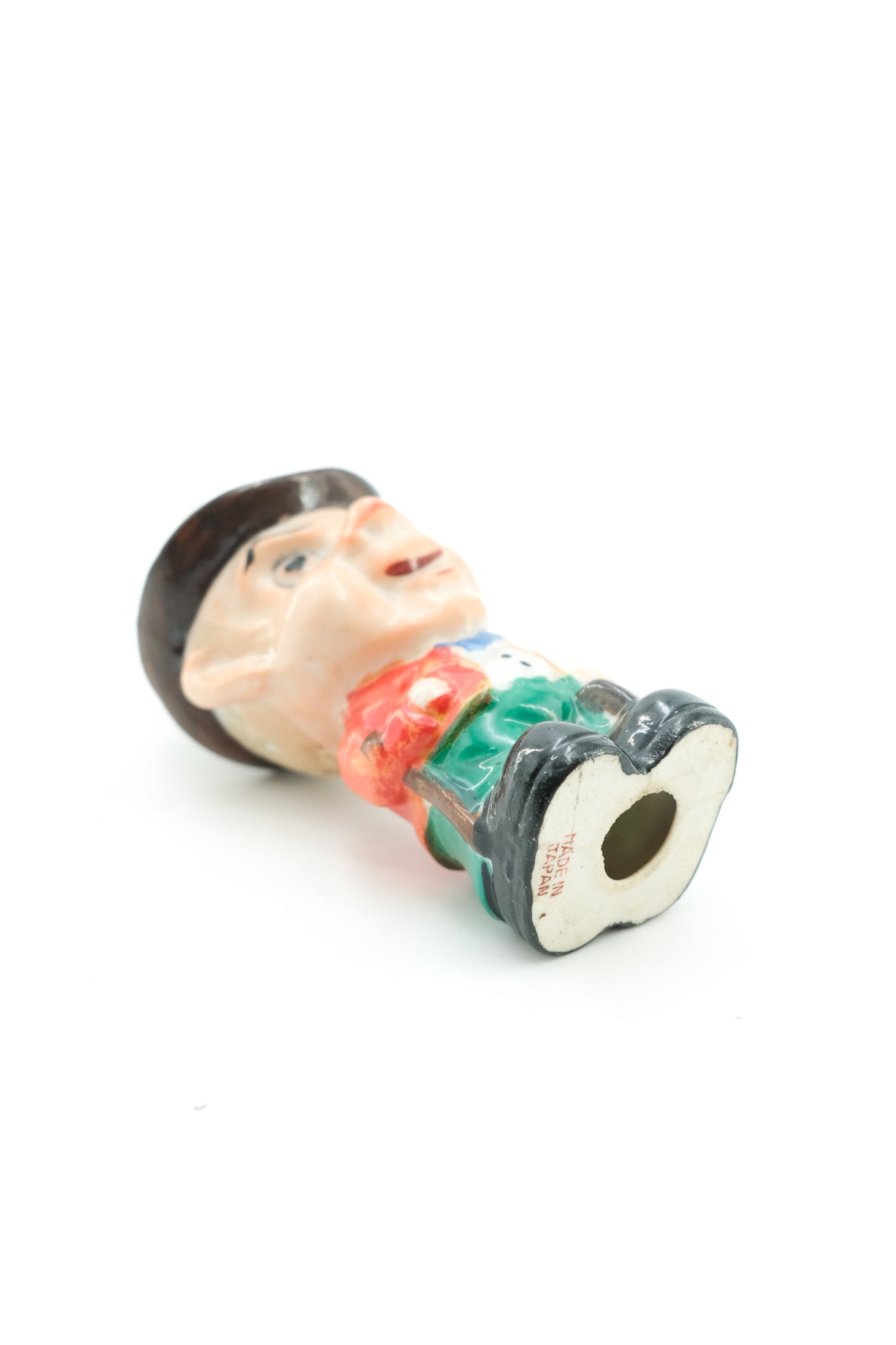 Vintage Ceramic Figurine / ボーラーハットの男性