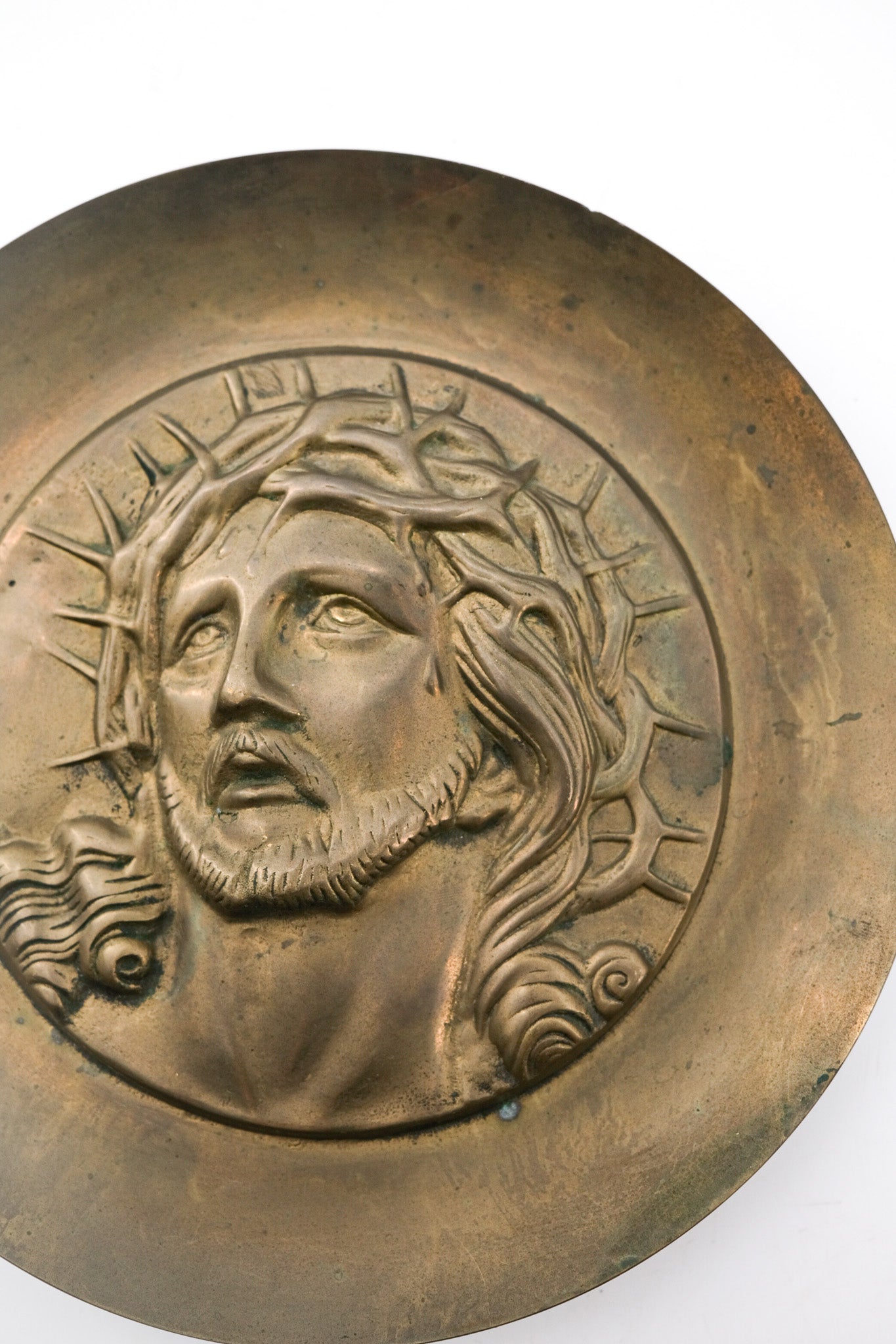 Brass Plate Relief of Jesus / 真鍮プレートキリストのレリーフ