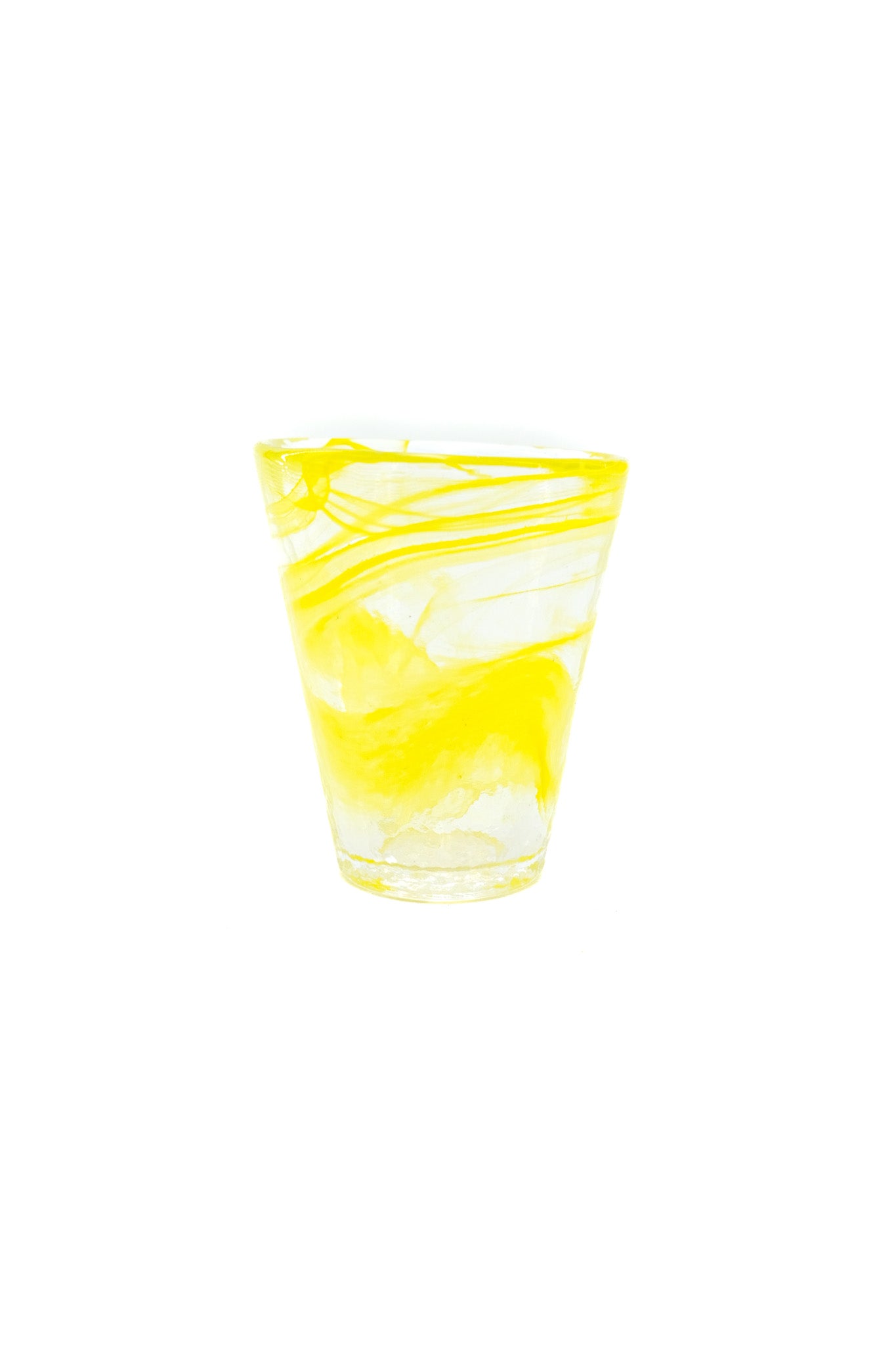 Yellow Swirl Glass Tumbler / イエロー・スワール・グラス・タンブラー