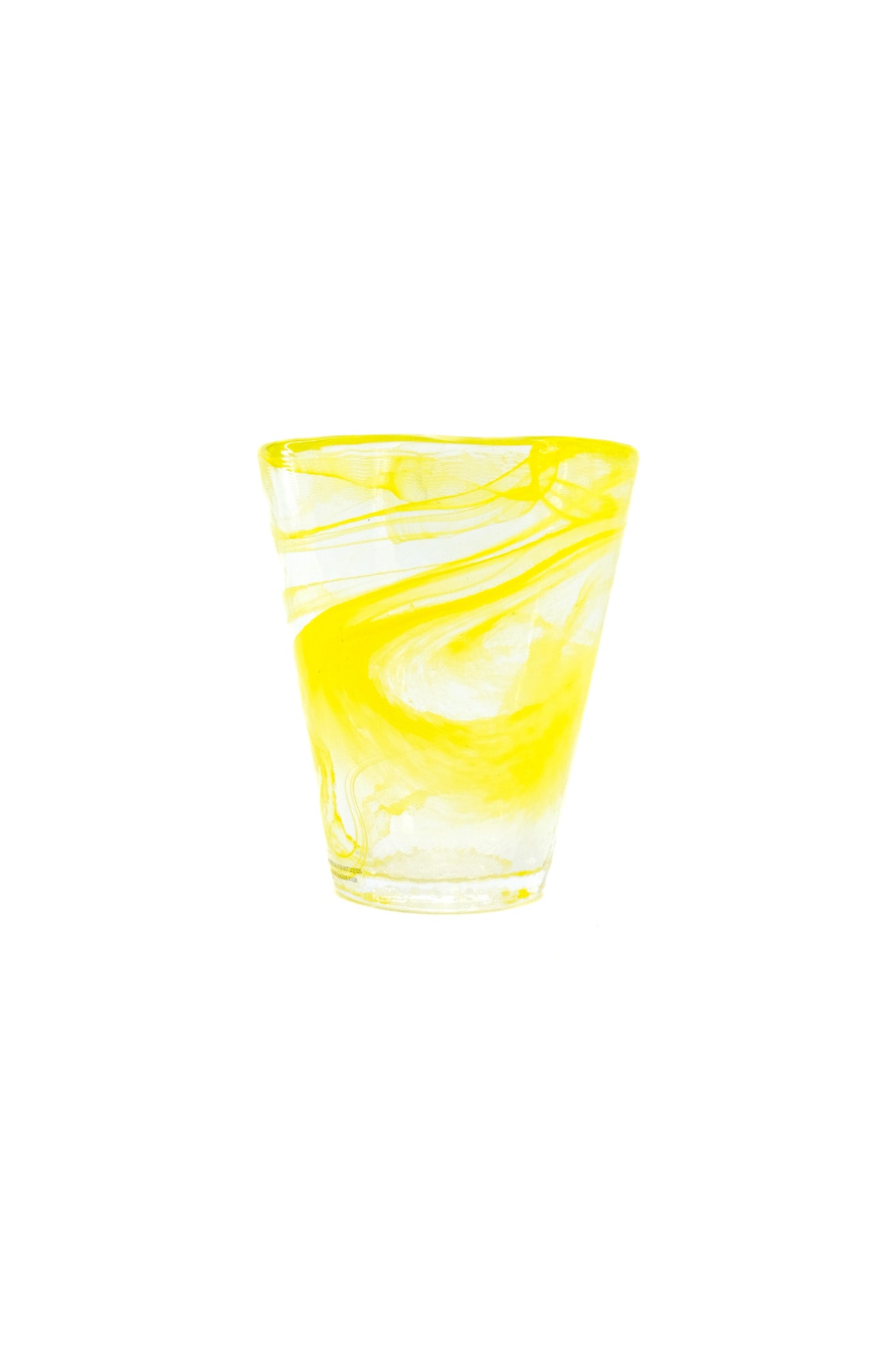 Yellow Swirl Glass Tumbler / イエロー・スワール・グラス・タンブラー