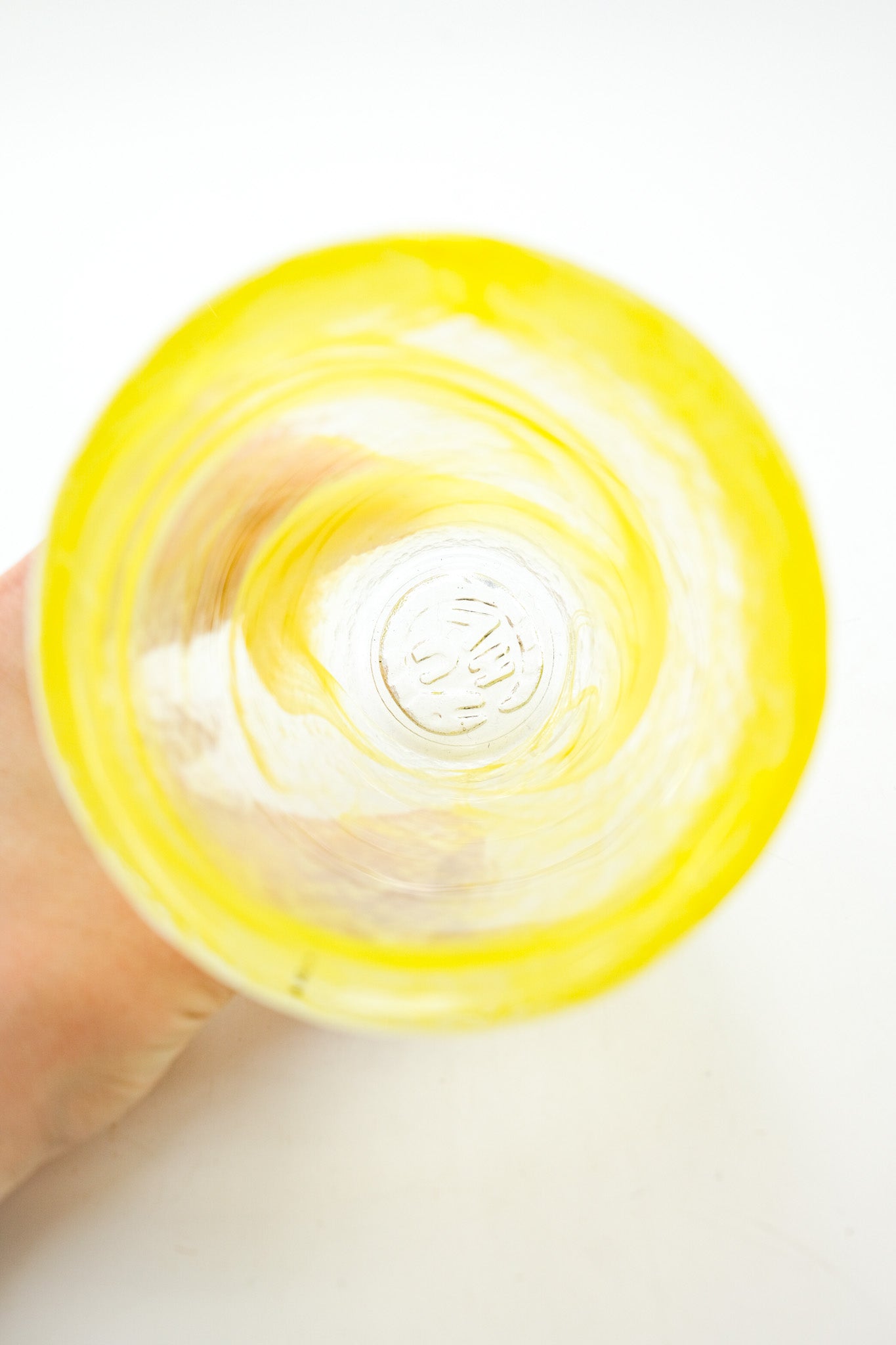 Yellow Swirl Glass Tumbler / イエロー・スワール・グラス・タンブラー