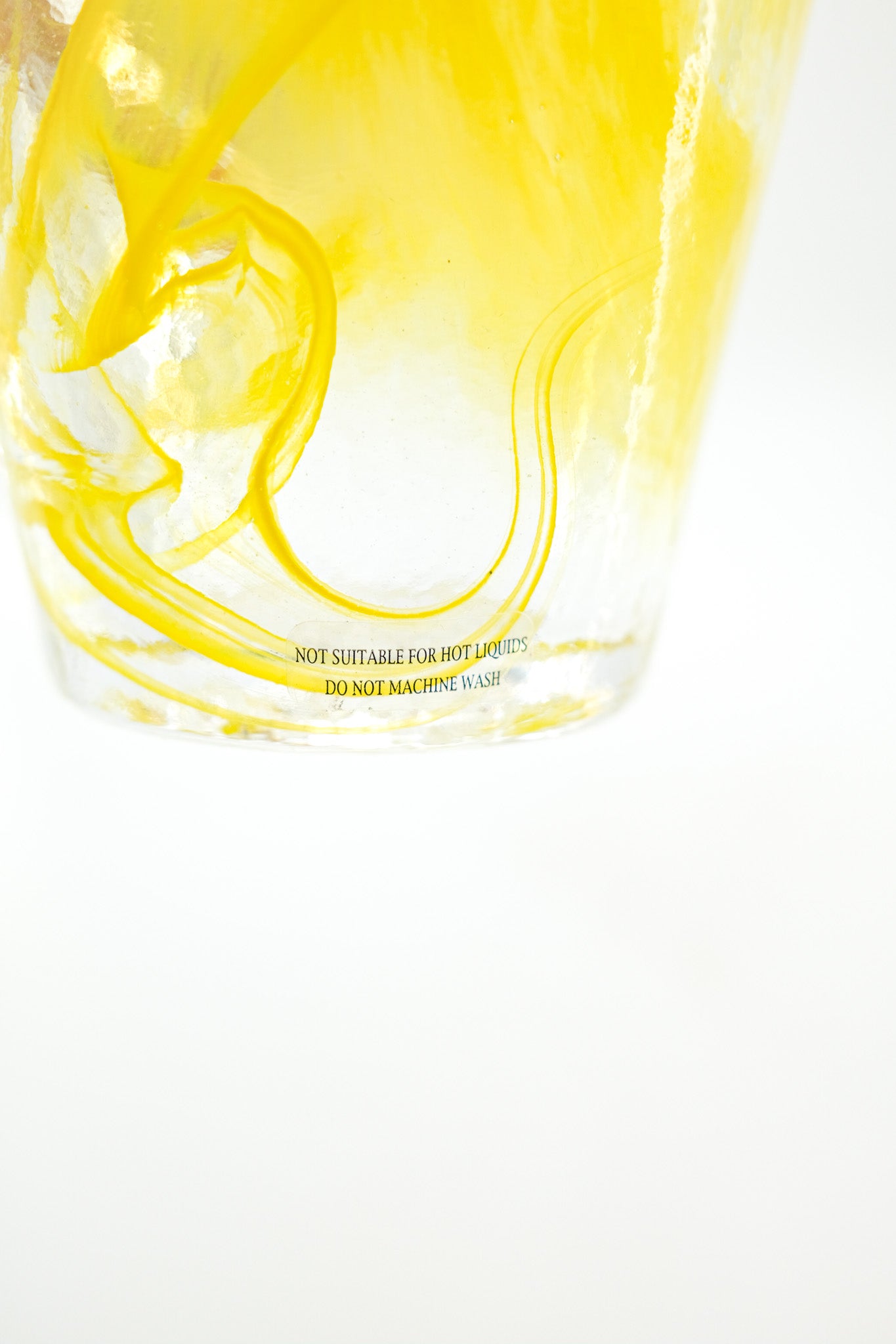 Yellow Swirl Glass Tumbler / イエロー・スワール・グラス・タンブラー