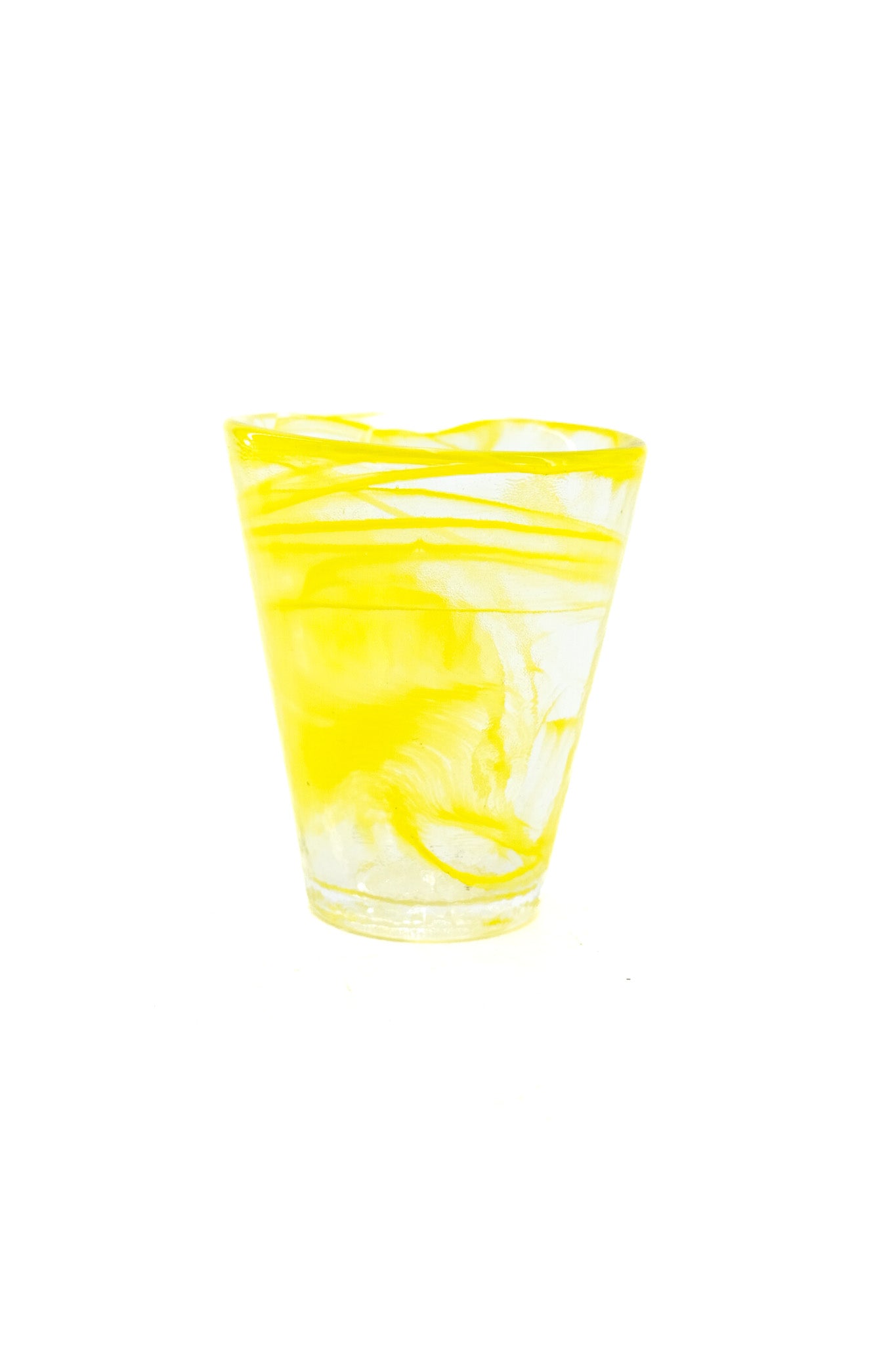Yellow Swirl Glass Tumbler / イエロー・スワール・グラス・タンブラー