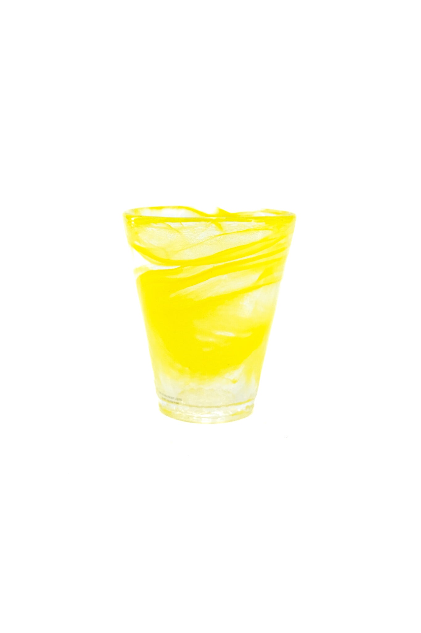 Yellow Swirl Glass Tumbler / イエロー・スワール・グラス・タンブラー
