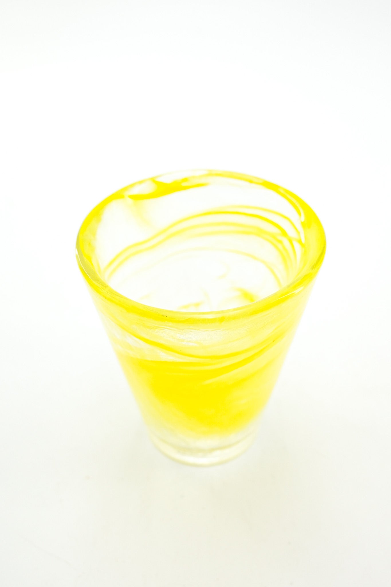 Yellow Swirl Glass Tumbler / イエロー・スワール・グラス・タンブラー