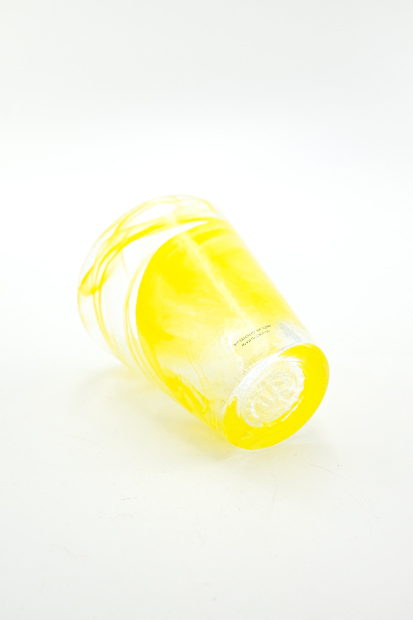 Yellow Swirl Glass Tumbler / イエロー・スワール・グラス・タンブラー