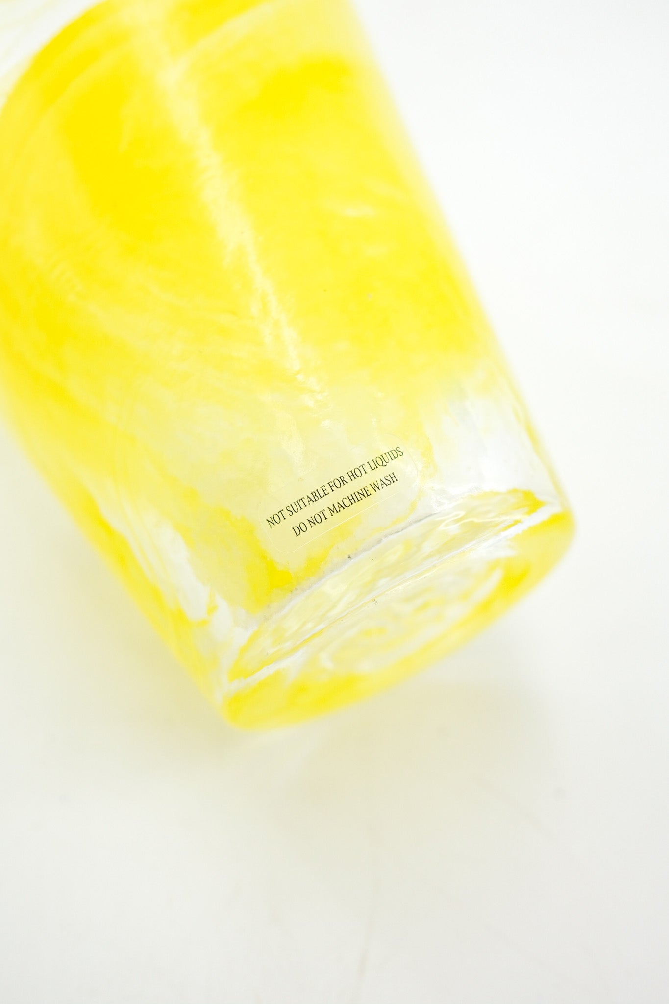 Yellow Swirl Glass Tumbler / イエロー・スワール・グラス・タンブラー