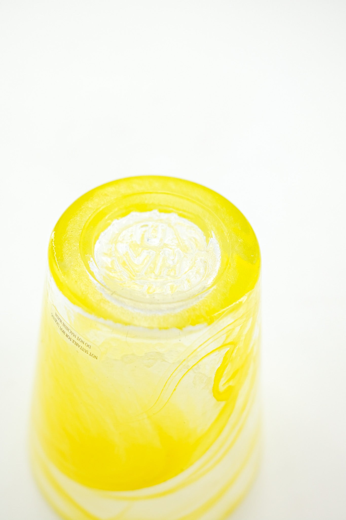 Yellow Swirl Glass Tumbler / イエロー・スワール・グラス・タンブラー