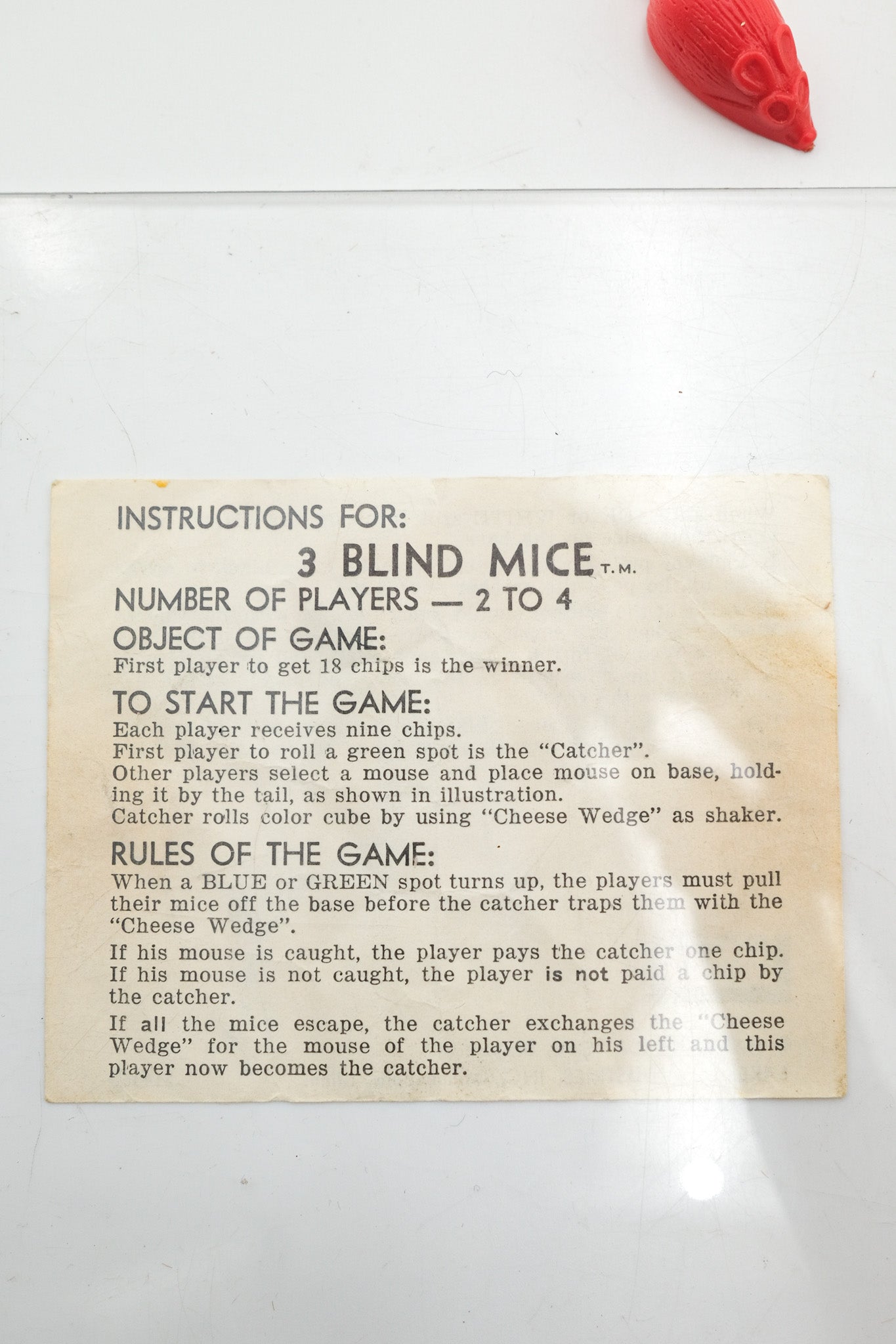 3 Blind Mice Board Game / 3ブラインド・マイス ボードゲーム