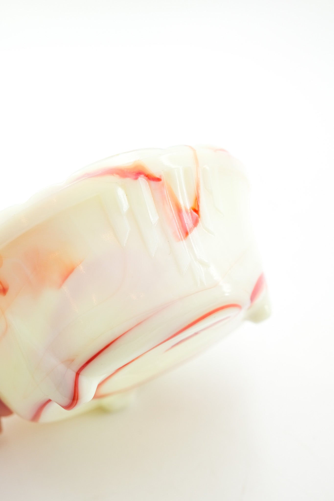 Slag Glass 3-Footed Bowl / スラグガラス 3フット ボウル