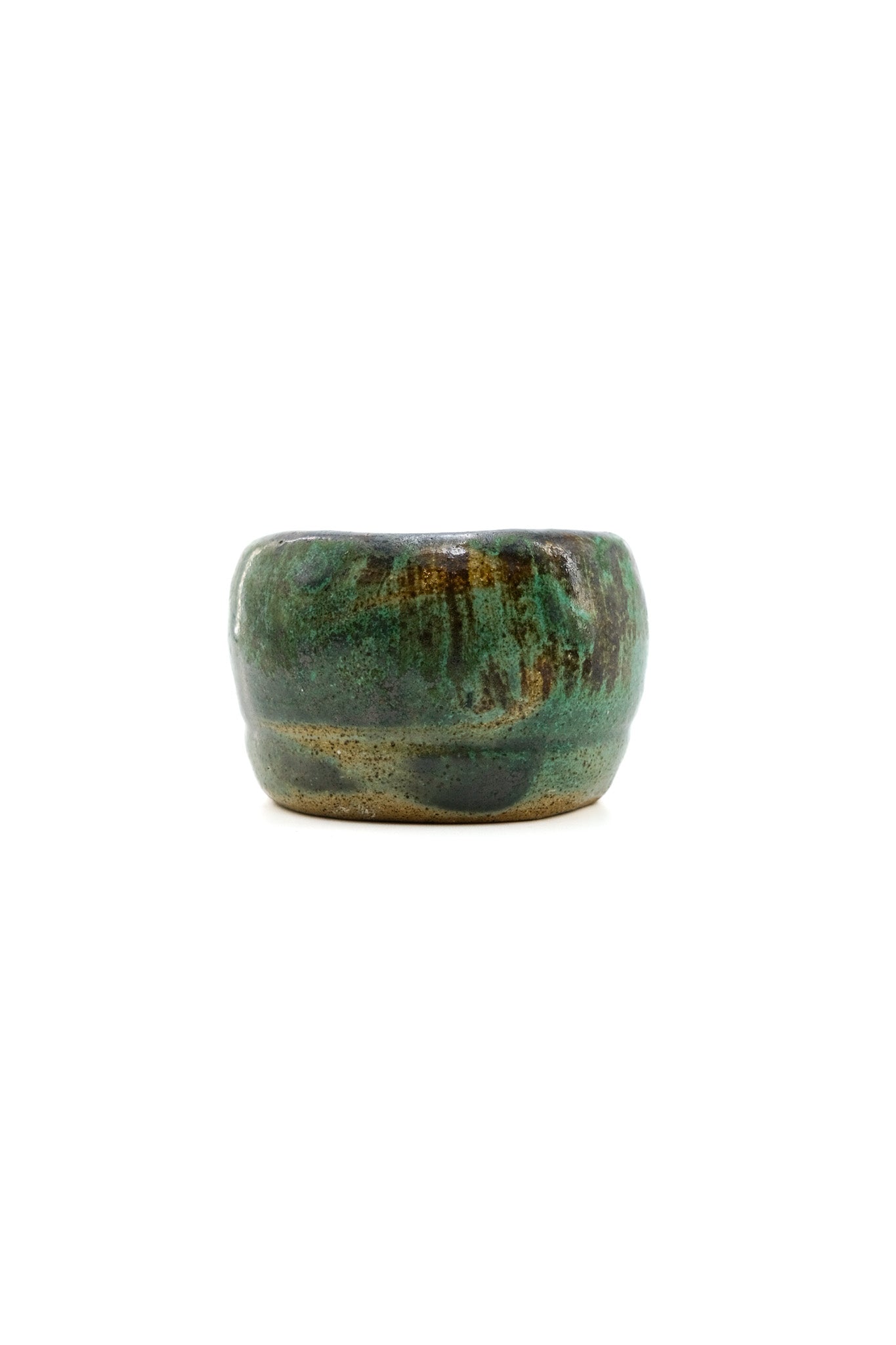 Rustic Green Glazed Ceramic Bowl / ラスティック グリーン釉薬 セラミックボウル