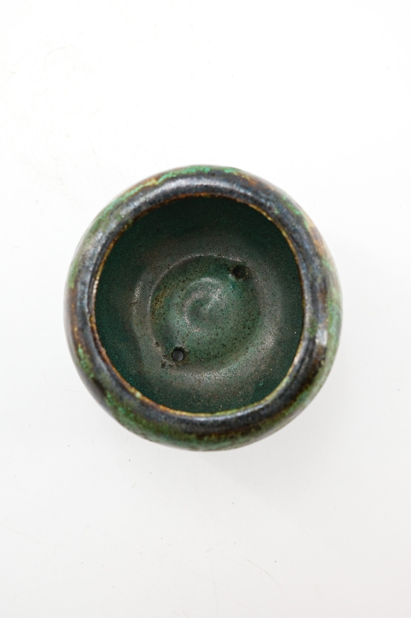 Rustic Green Glazed Ceramic Bowl / ラスティック グリーン釉薬 セラミックボウル