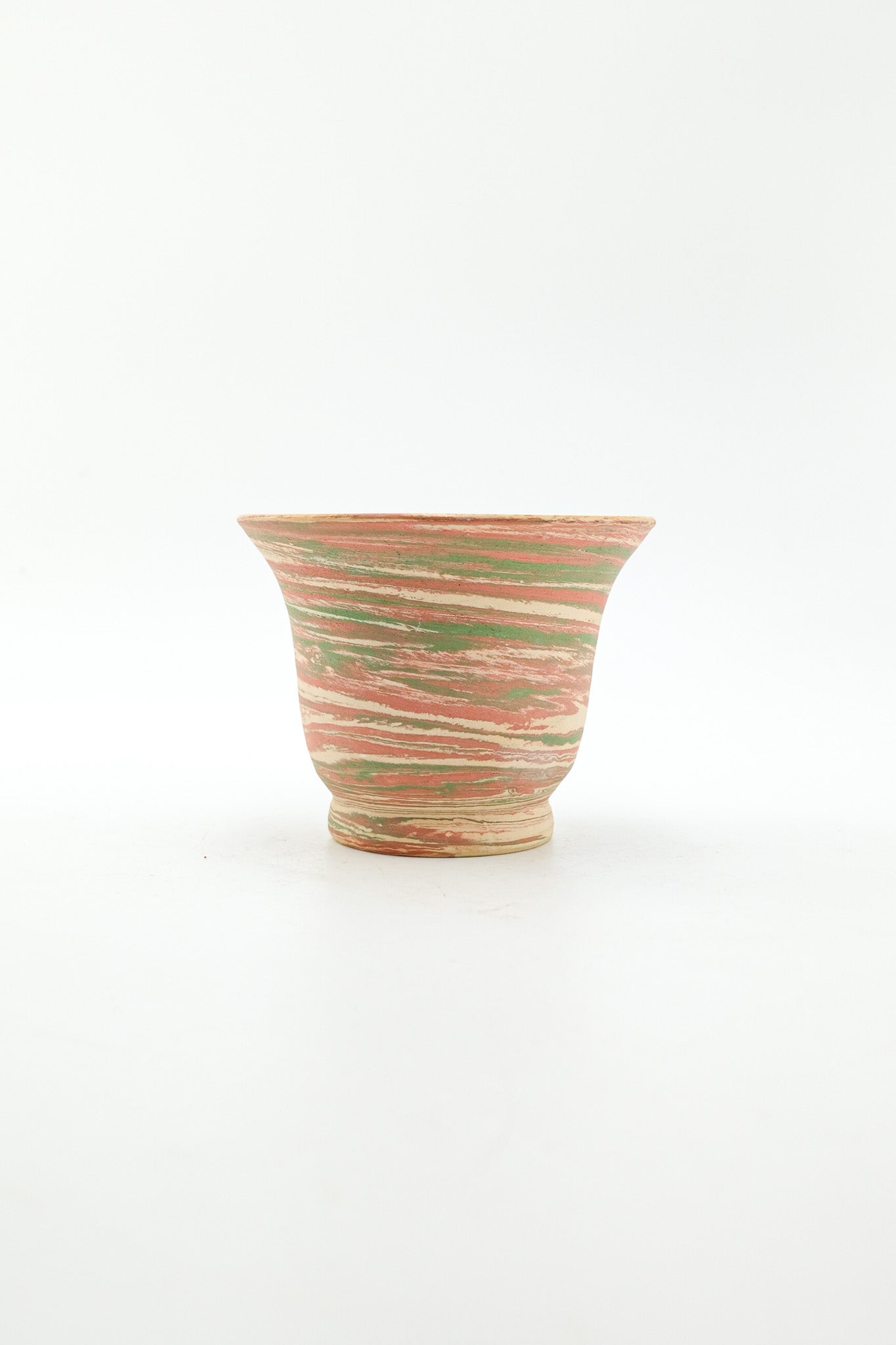 Marbled Ceramic Pot / マーブル模様の陶器製ポット