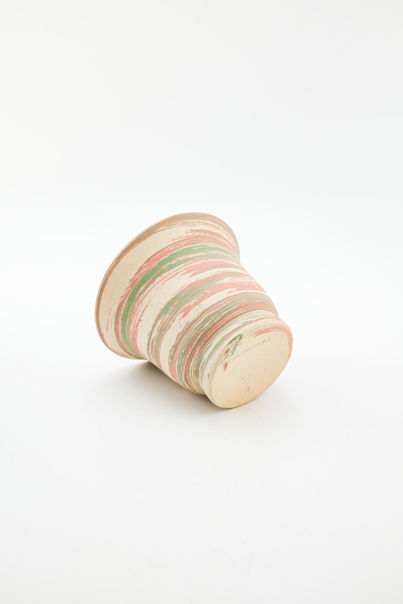 Marbled Ceramic Pot / マーブル模様の陶器製ポット