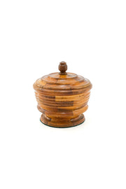Segmented Wood Lidded Bowl / セグメントウッドのリッドボウル