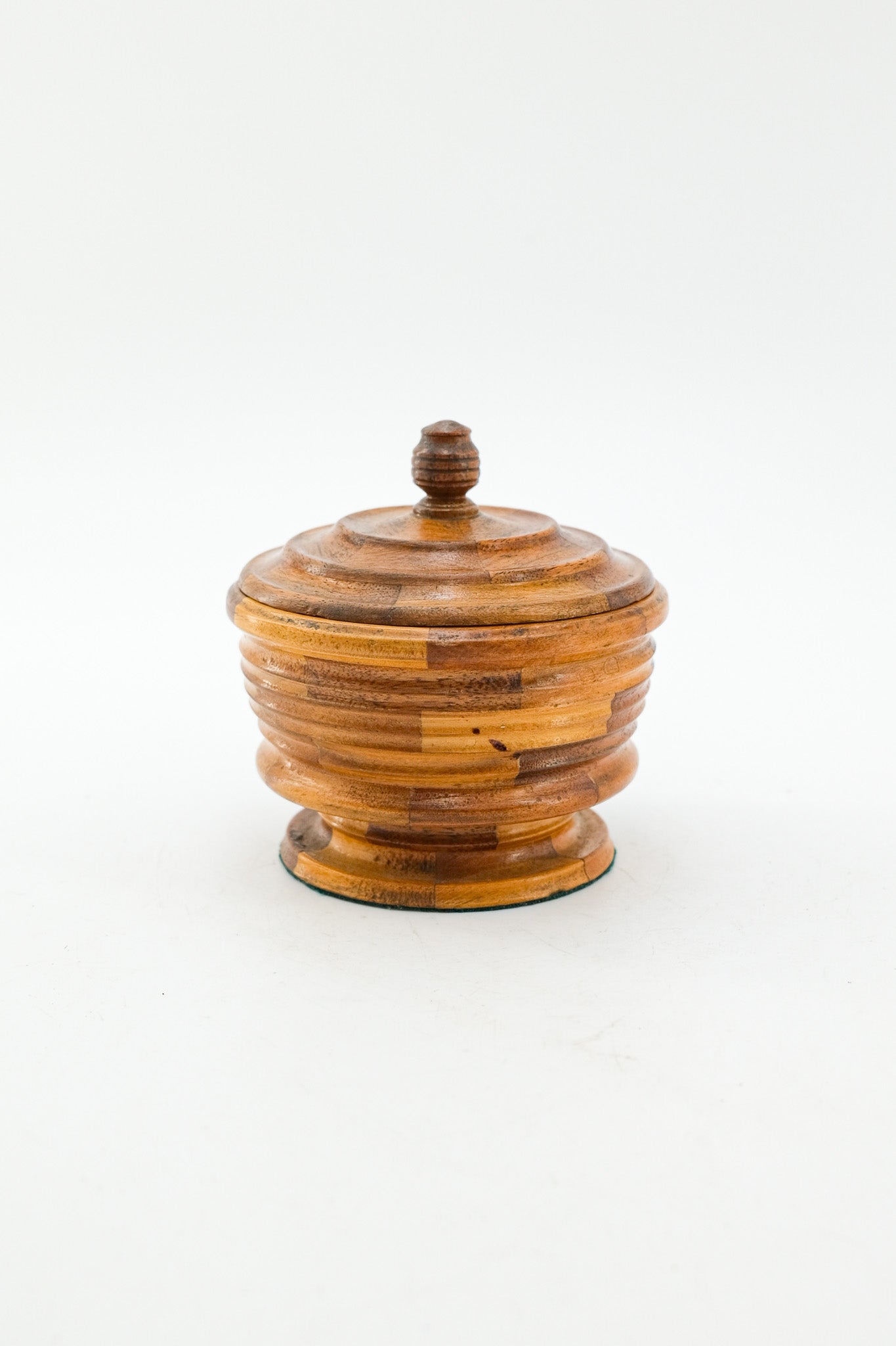 Segmented Wood Lidded Bowl / セグメントウッドのリッドボウル