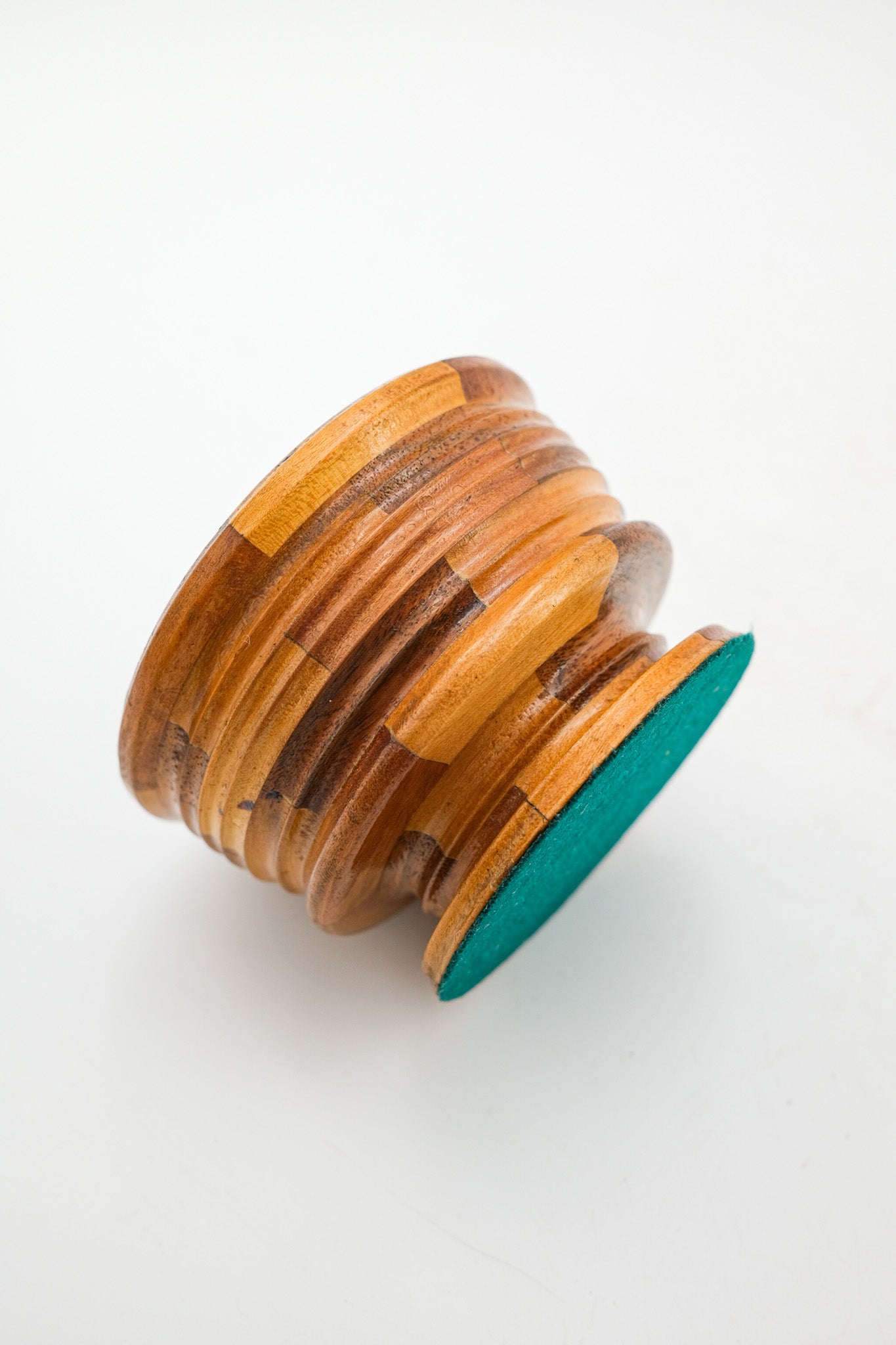 Segmented Wood Lidded Bowl / セグメントウッドのリッドボウル