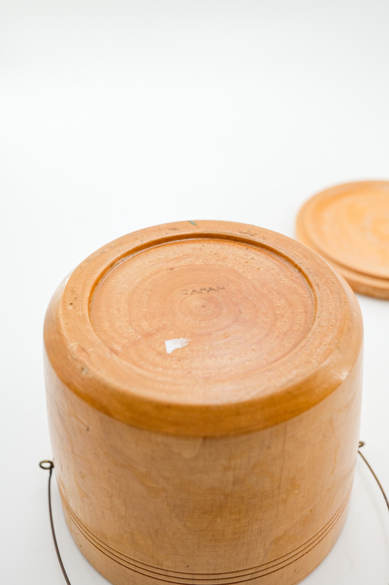 Wooden Bucket with Lid / 木製蓋付きバケツ