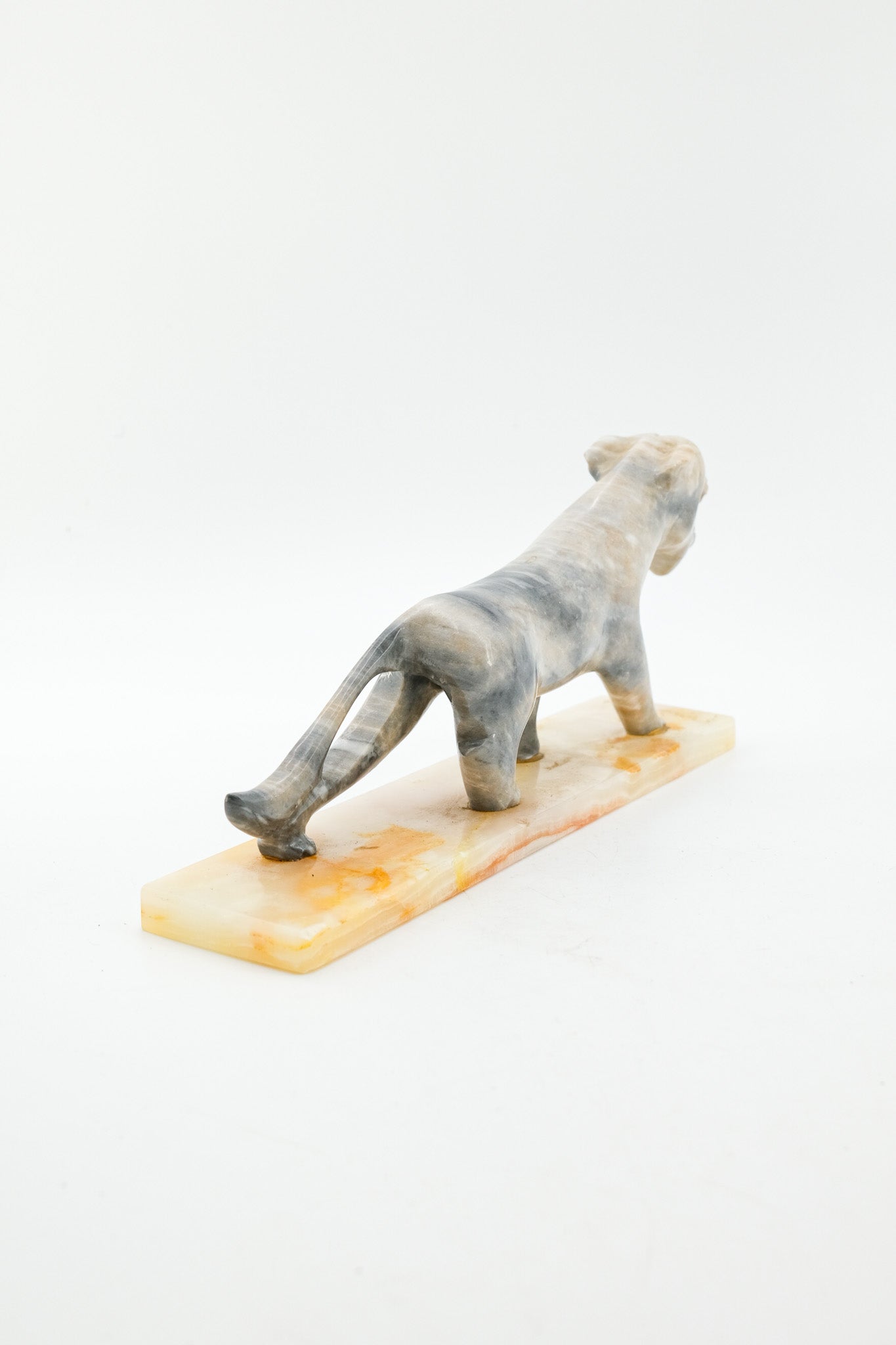 Carved Stone Feline Figurine / 石製彫刻のトラ
