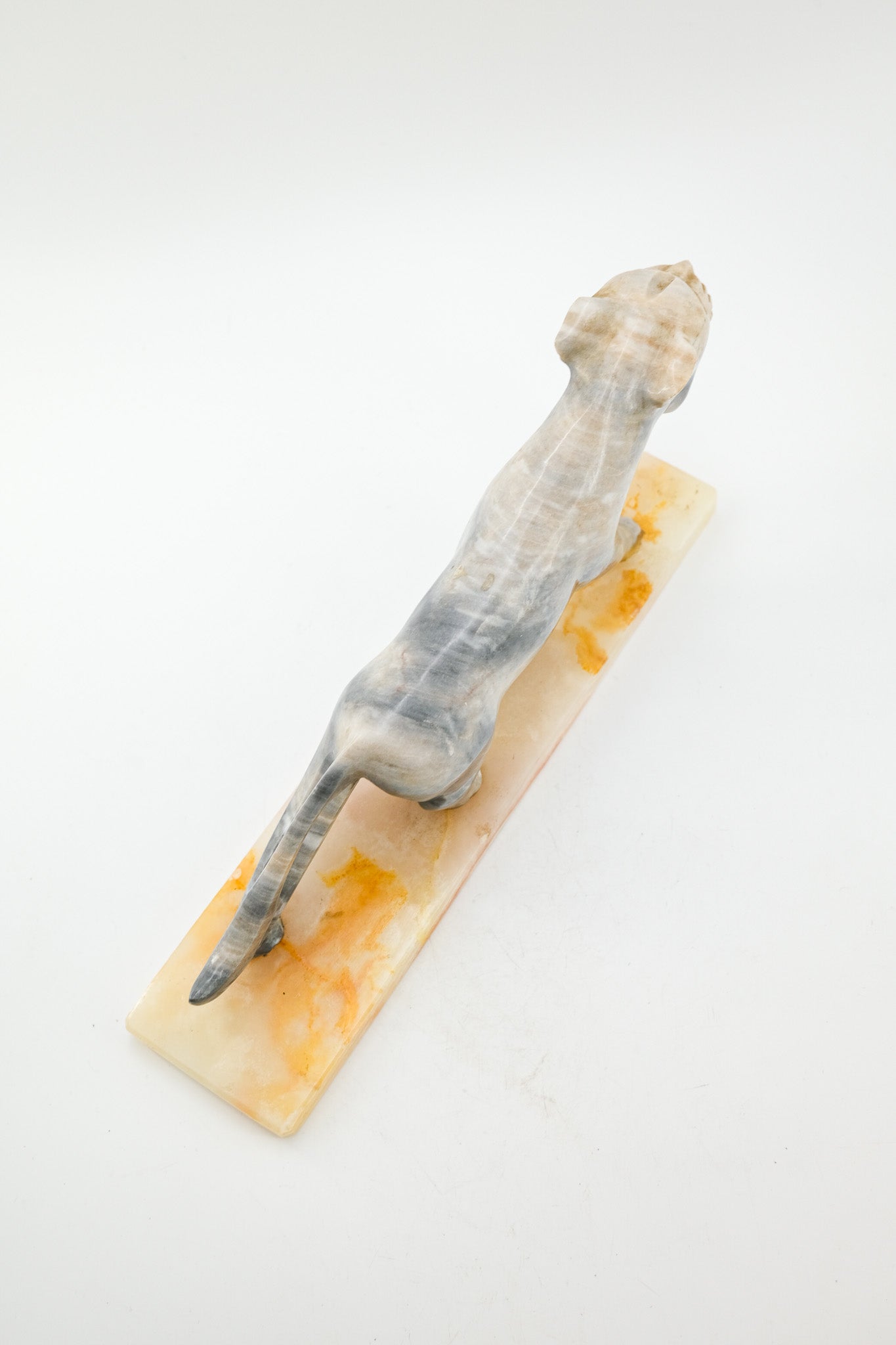 Carved Stone Feline Figurine / 石製彫刻のトラ