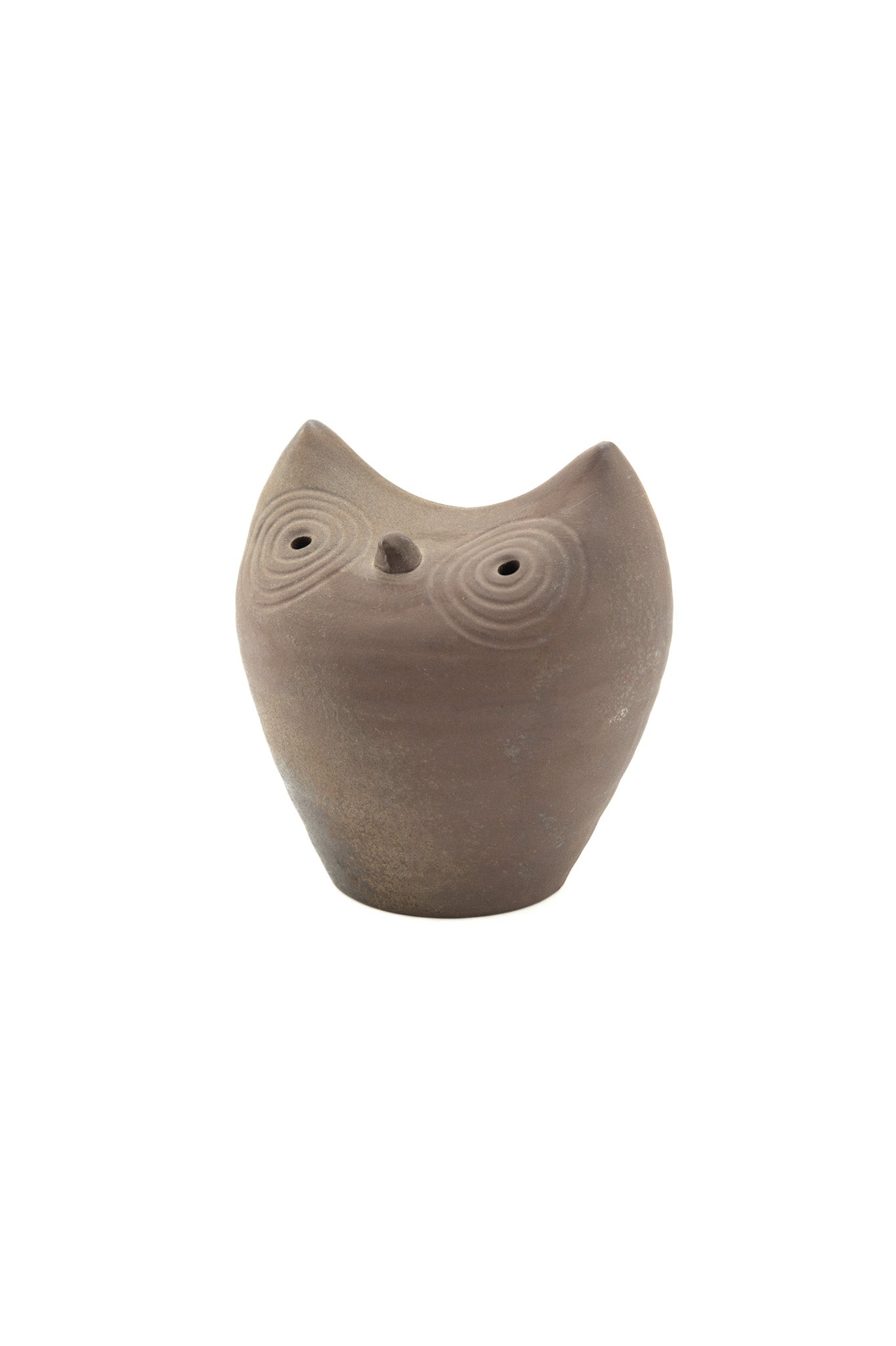 Owl Pottery Piggy Bank / フクロウの陶器製貯金箱