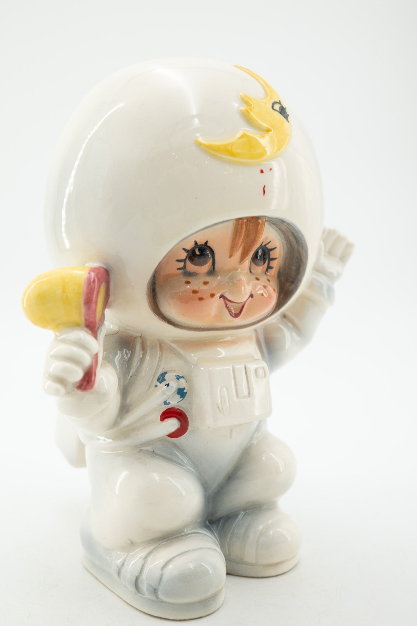 Ceramic Astronaut Piggy Bank / 陶器製の宇宙飛行士貯金箱