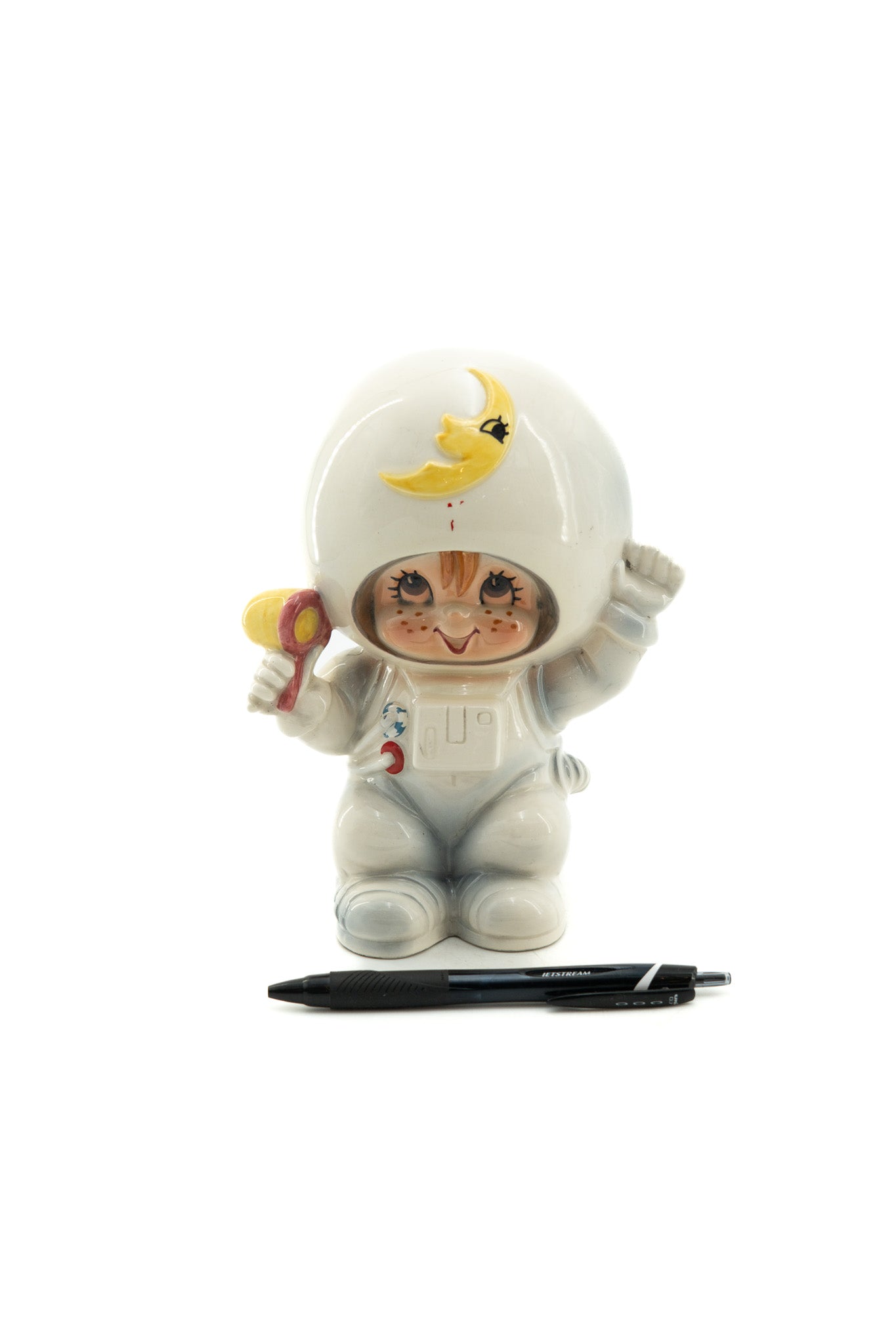 Ceramic Astronaut Piggy Bank / 陶器製の宇宙飛行士貯金箱