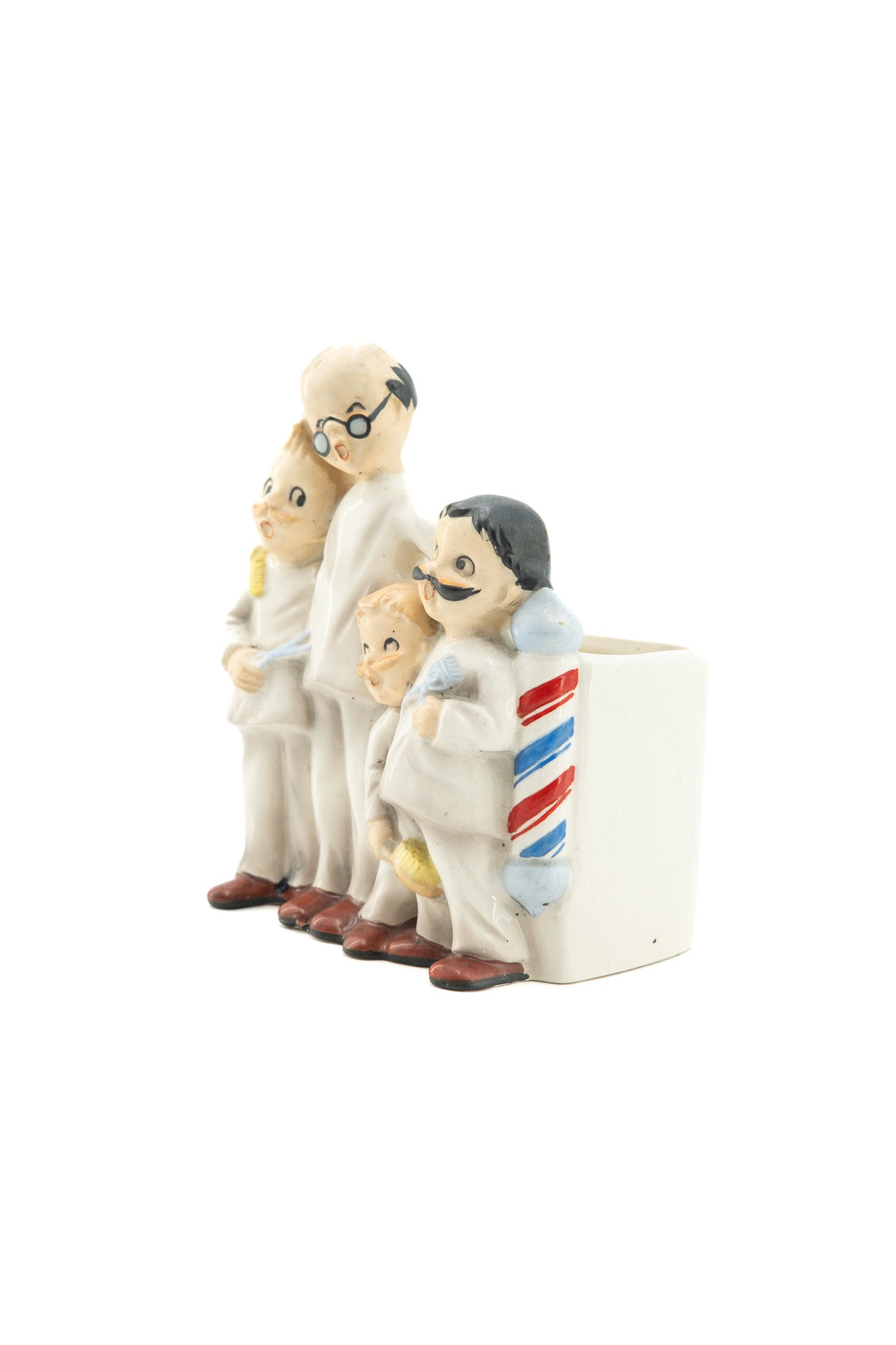 Barber Shop Ceramic Figure / バーバーショップ 陶器製 フィギュア小物入れ