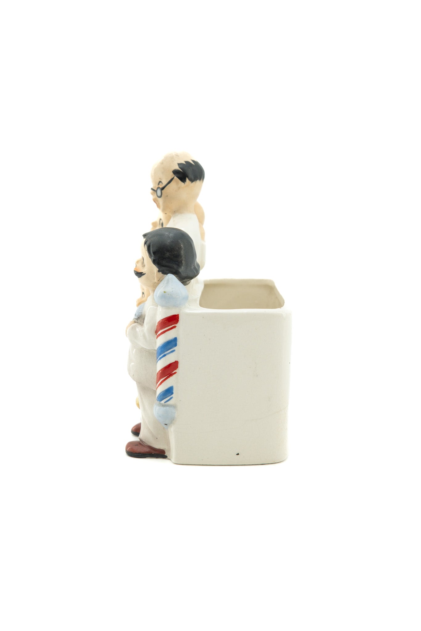 Barber Shop Ceramic Figure / バーバーショップ 陶器製 フィギュア小物入れ
