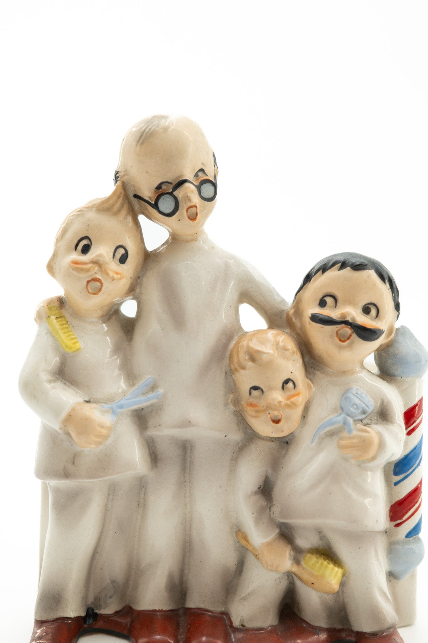 Barber Shop Ceramic Figure / バーバーショップ 陶器製 フィギュア小物入れ