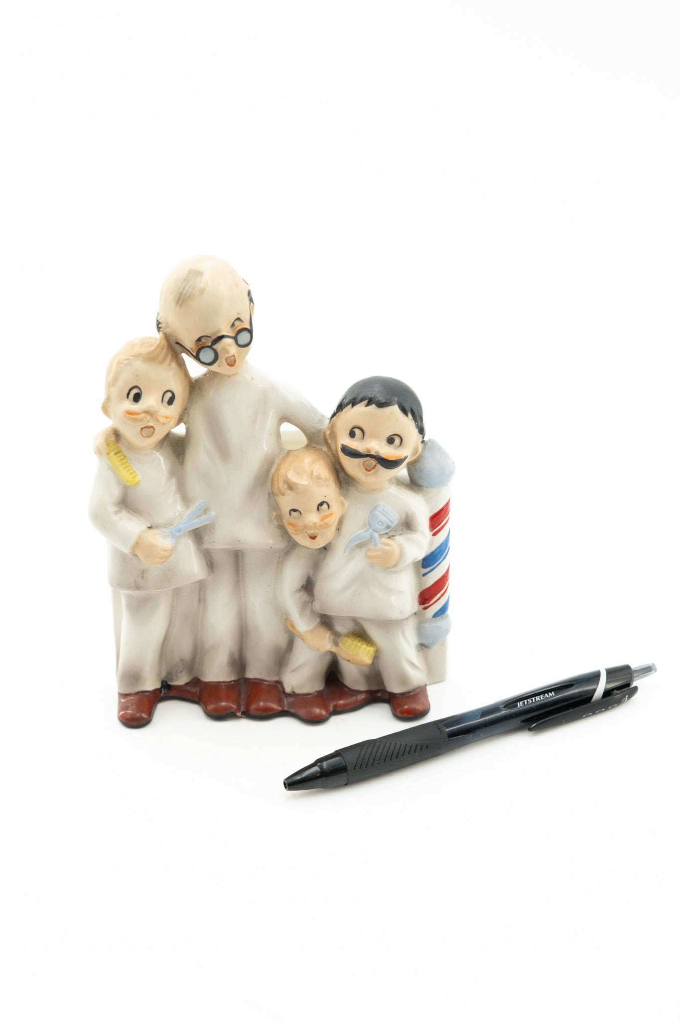 Barber Shop Ceramic Figure / バーバーショップ 陶器製 フィギュア小物入れ