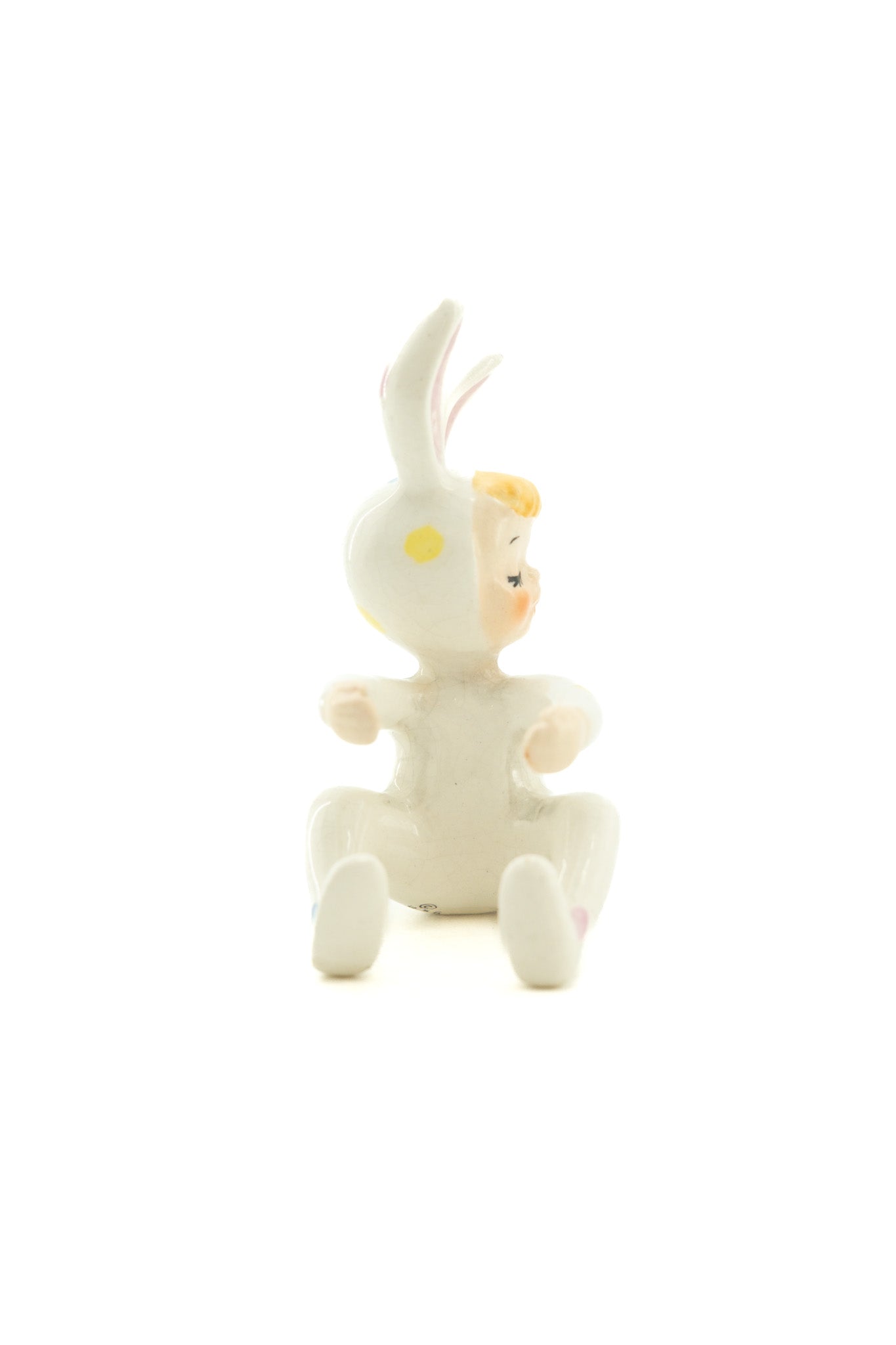 Rabbit Costume Figurine / ウサギの着ぐるみを着た子供の置物
