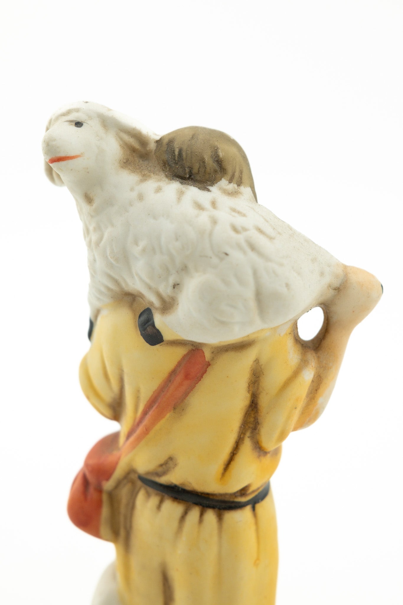 Ceramic Shepherd Figurine / 陶器製の羊飼いのフィギュア