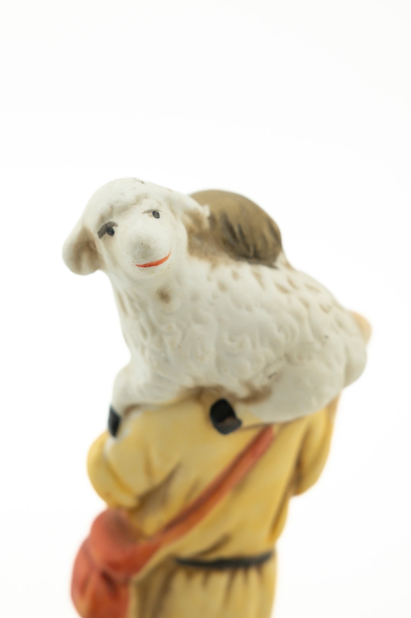 Ceramic Shepherd Figurine / 陶器製の羊飼いのフィギュア