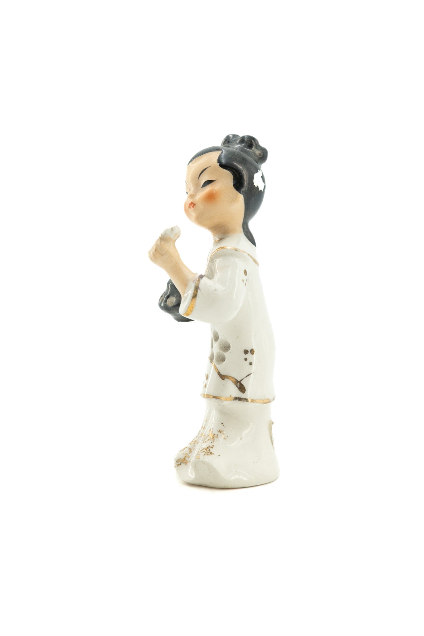 Chinese Girl Porcelain Figurine / 中国衣装の女の子人形