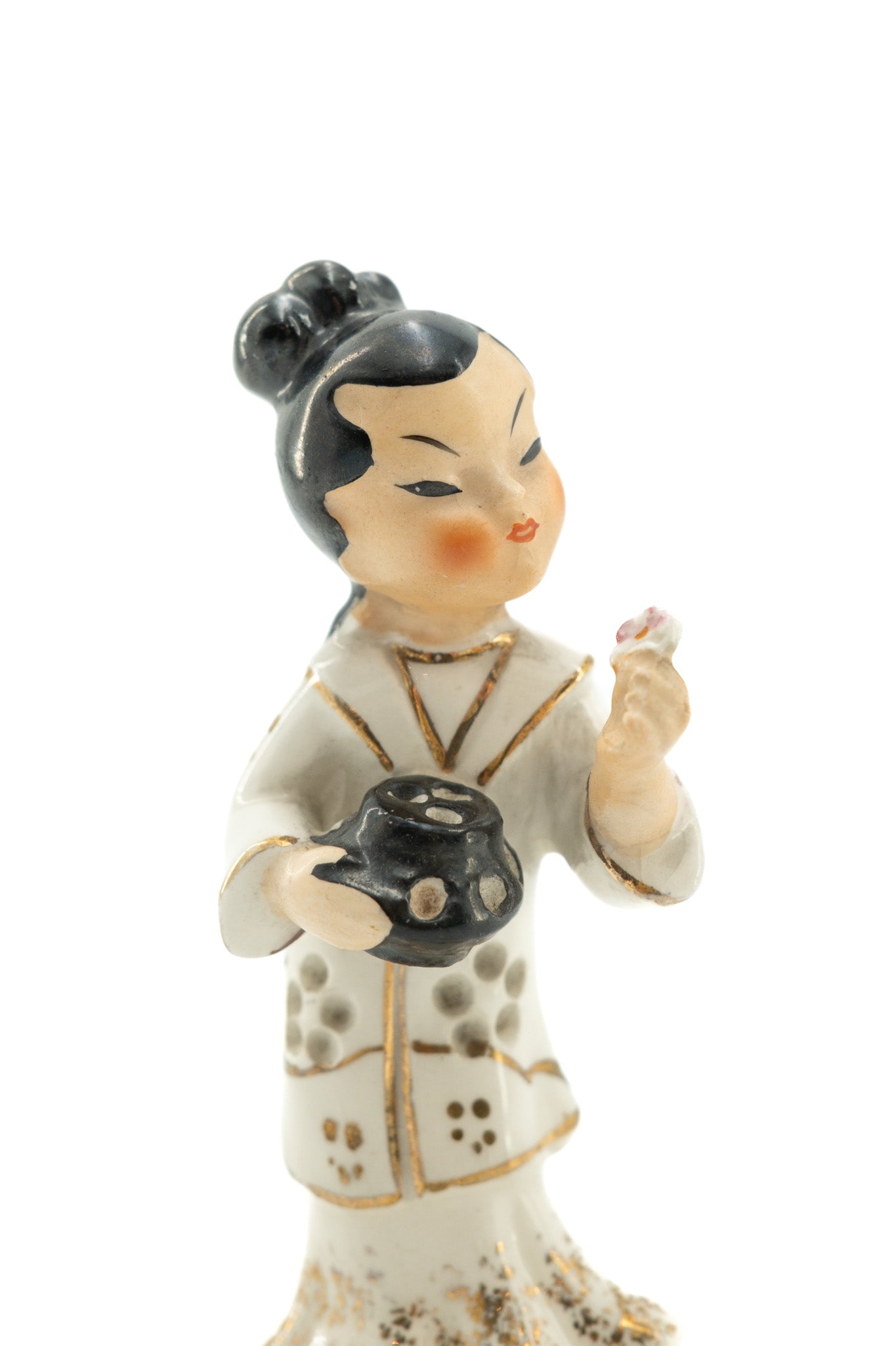 Chinese Girl Porcelain Figurine / 中国衣装の女の子人形
