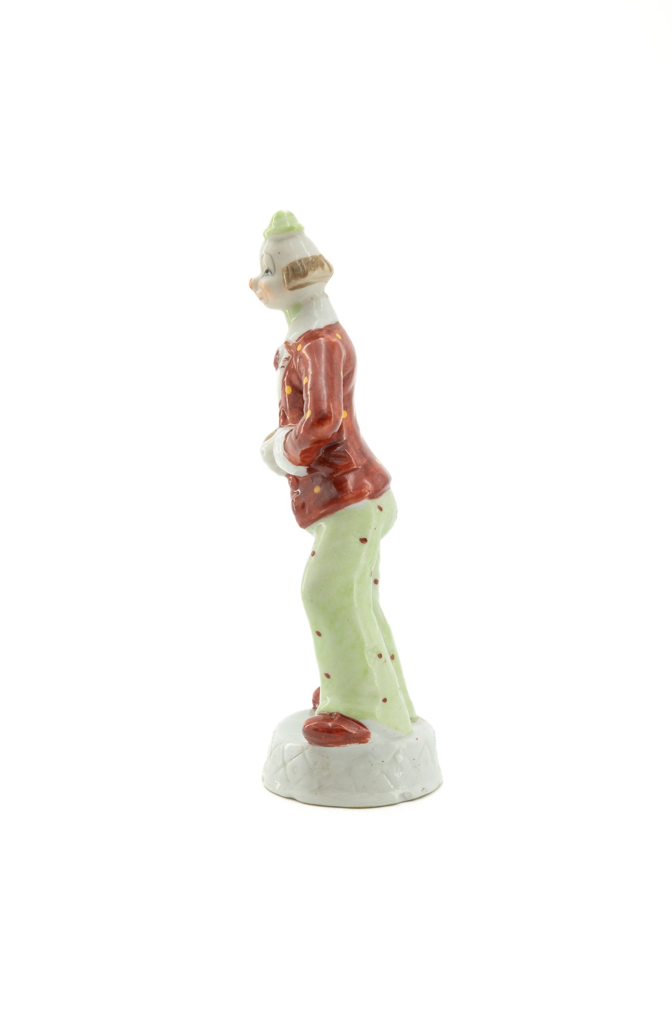 Clown Figurine with Accordion / アコーディオンを弾くピエロの人形