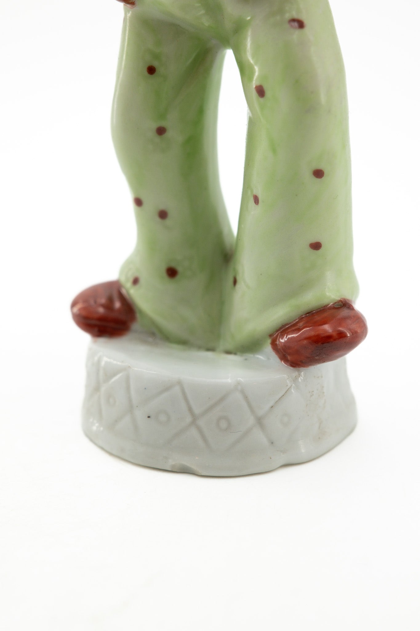 Clown Figurine with Accordion / アコーディオンを弾くピエロの人形