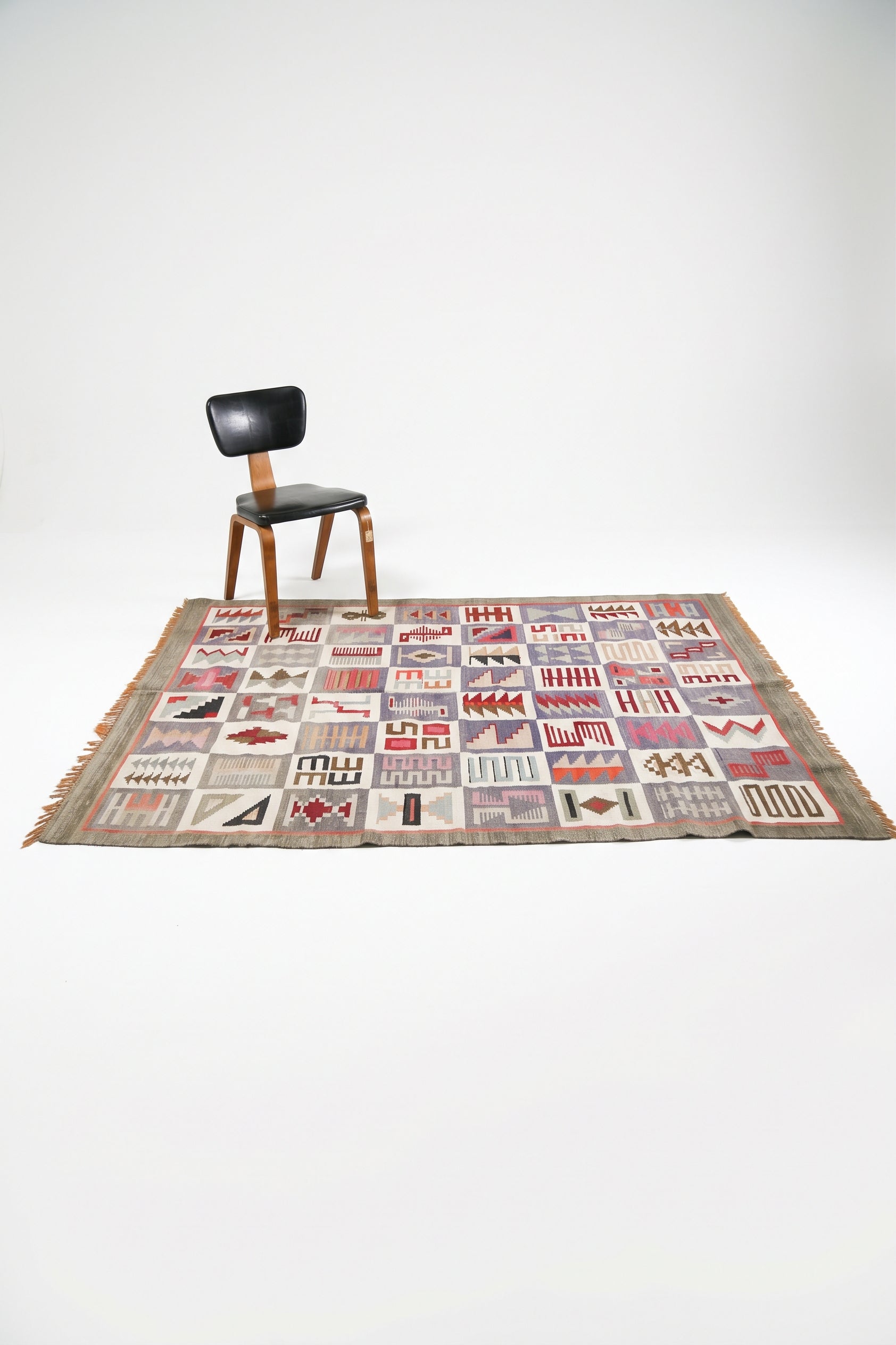 Geometric Pattern Kilim Rug / 幾何学柄 平織り キリムラグ – STORE