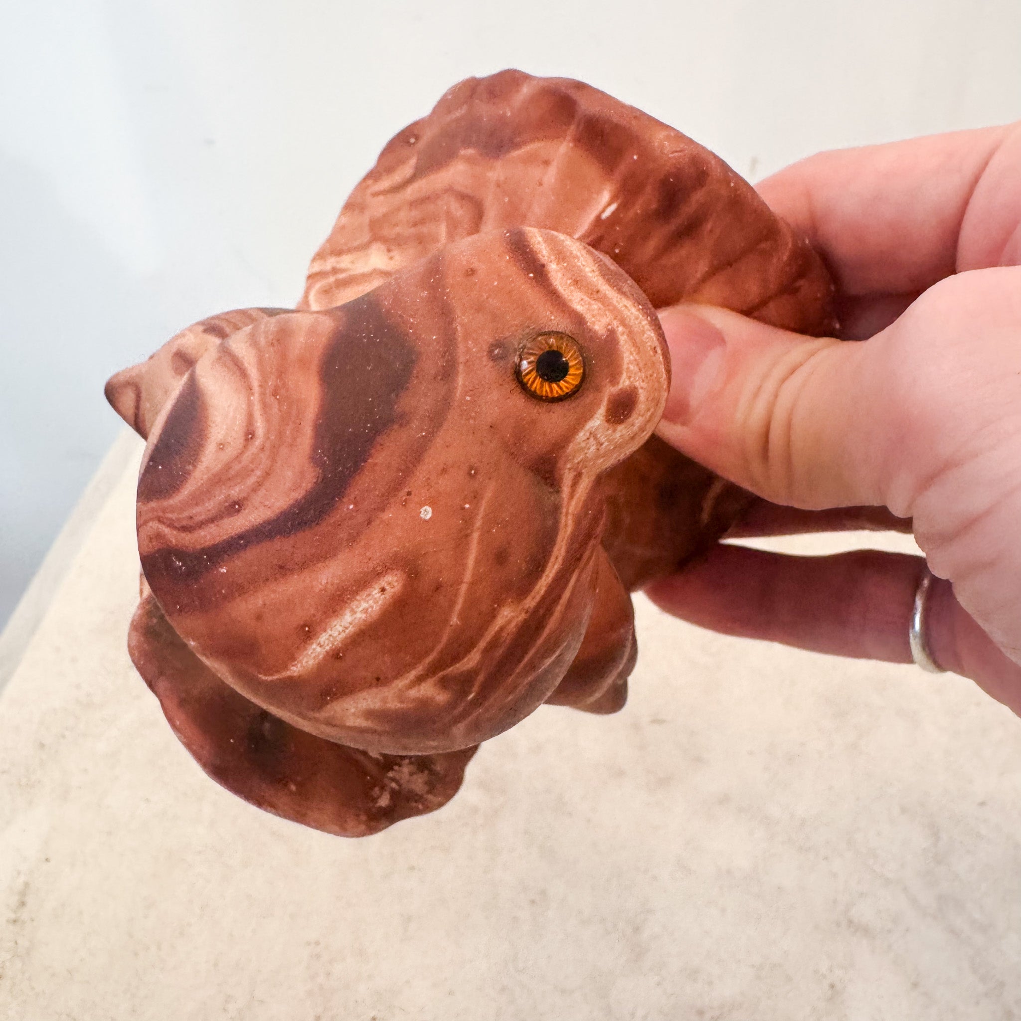 Pottery Marble Bird / 陶器の鳥